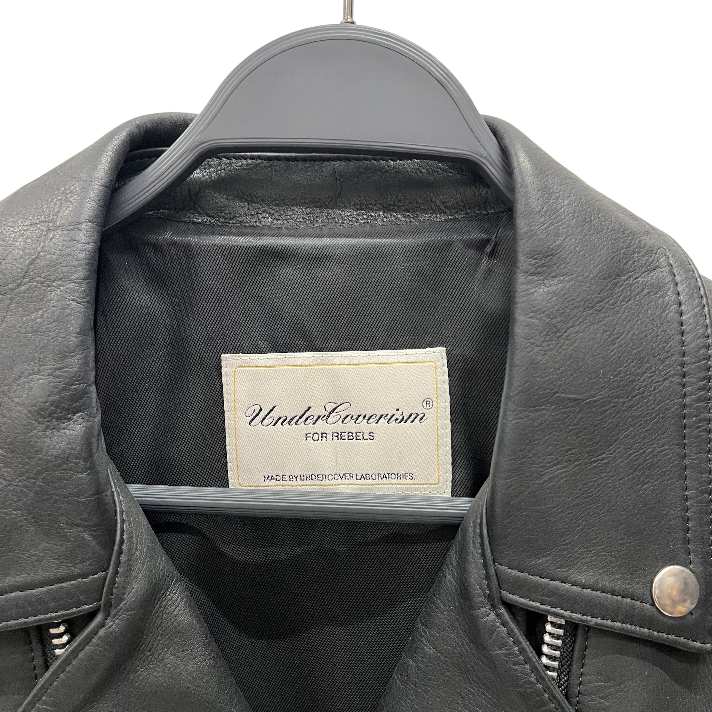 UNDERCOVERISM/Leather Jkt/2/Leather/BLK/UCA4202 view 3