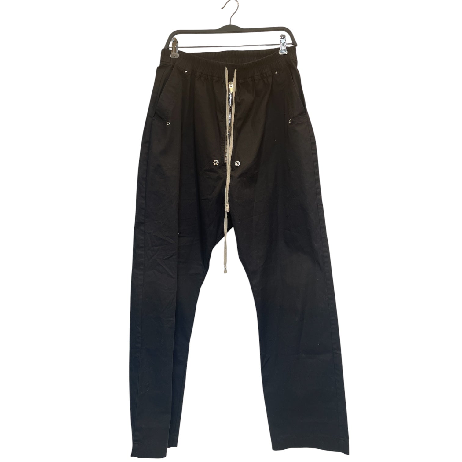 Rick Owens/Pants/42/Cotton/BLK/ZIPPER FLY view 1
