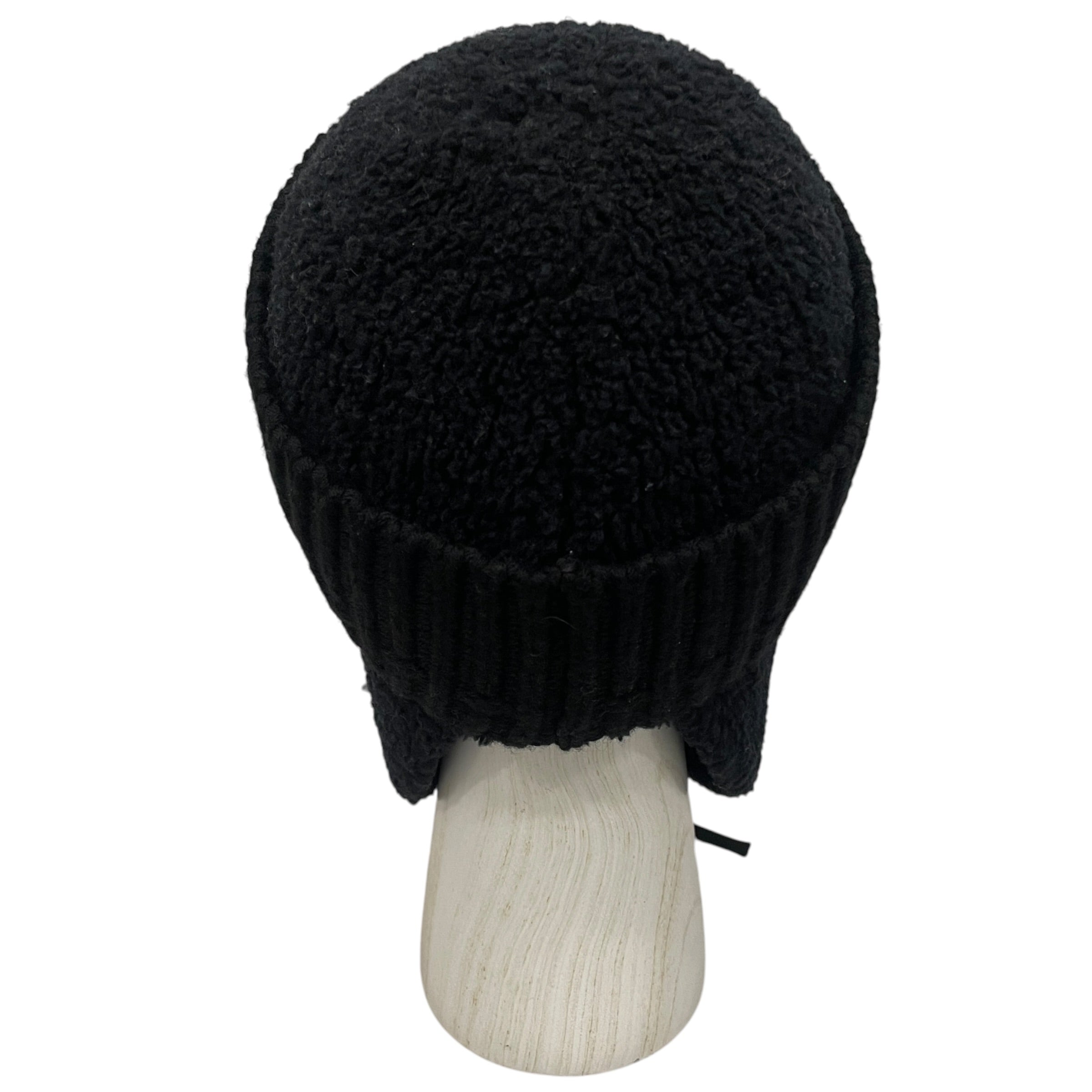 Ground Y/YOHJI YAMAMOTO/Beanie/Cotton/BLK/M's/FW25 TRAPPER STYLE BEANIE view 2