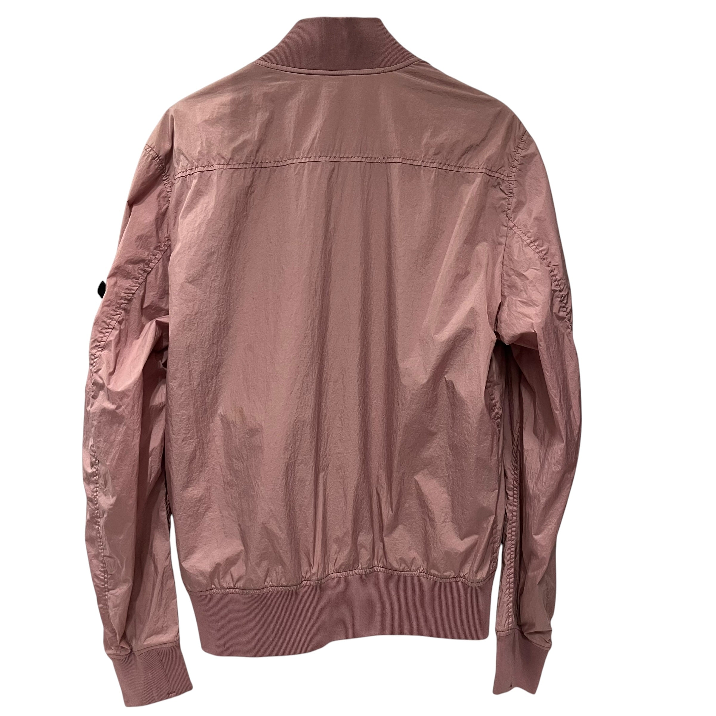 STONE ISLAND/Quilted Jkt/S/Nylon/PNK/crinkle bomber view 3