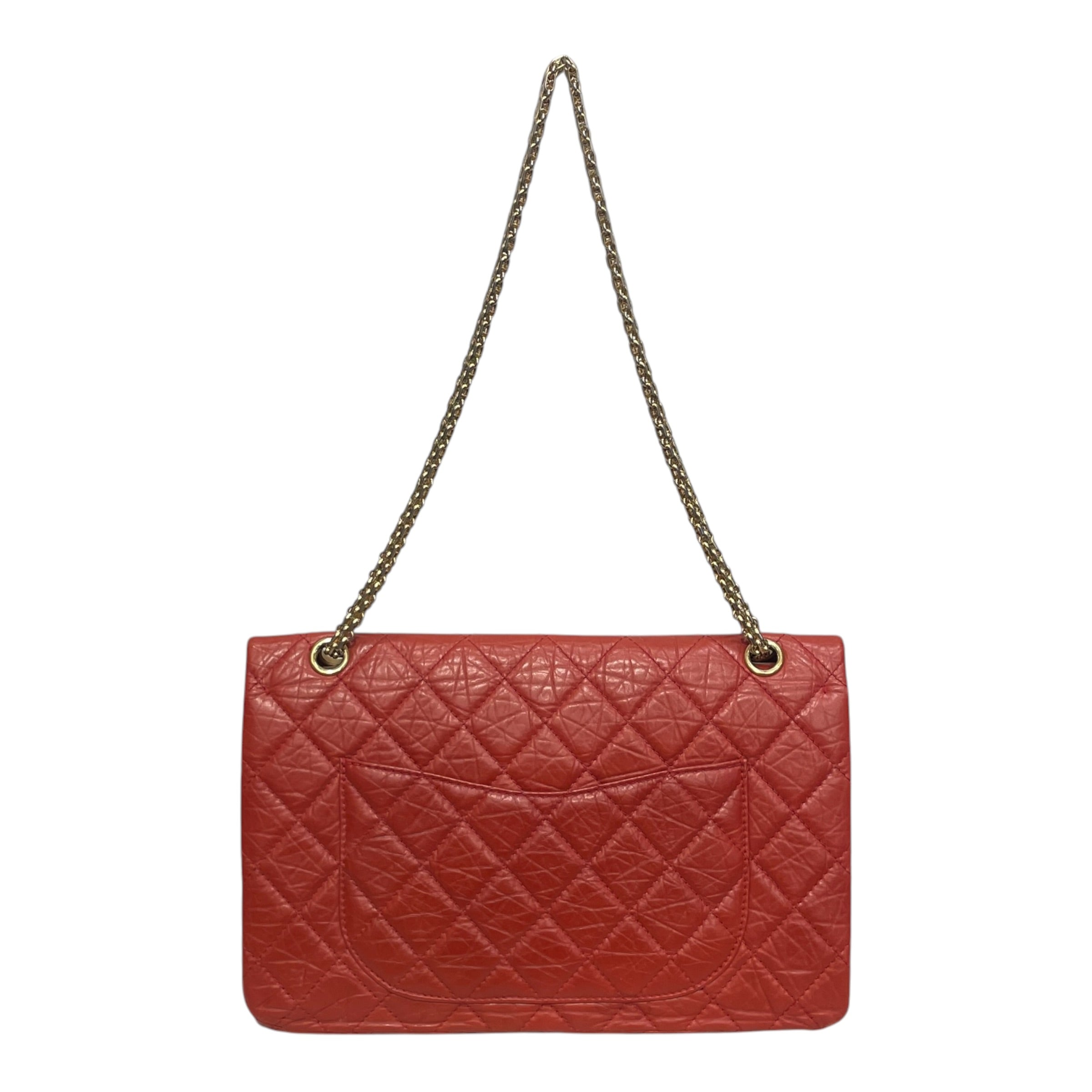 CHANEL/Cross Body Bag/Leather/RED/REISSUE 14665460 GLD CHAIN view 2