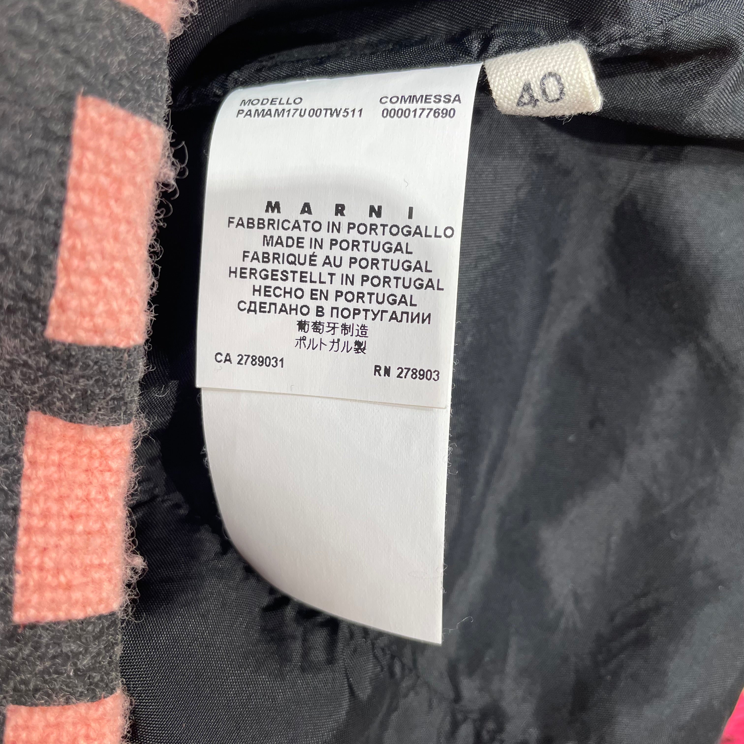 MARNI/Cropped Pants/40/Plaid/Wool/PNK/Checkered Capri view 3