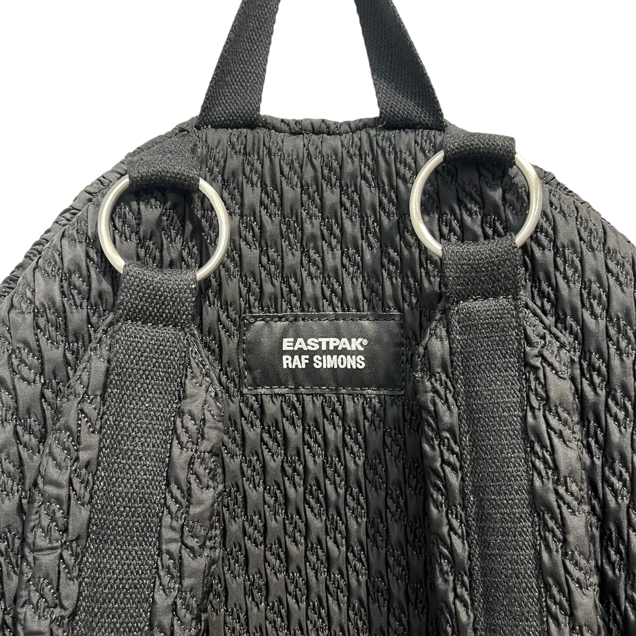 EASTPAK/RAF SIMONS/Backpack/Nylon/BLK/RINGS ALL OVER view 3