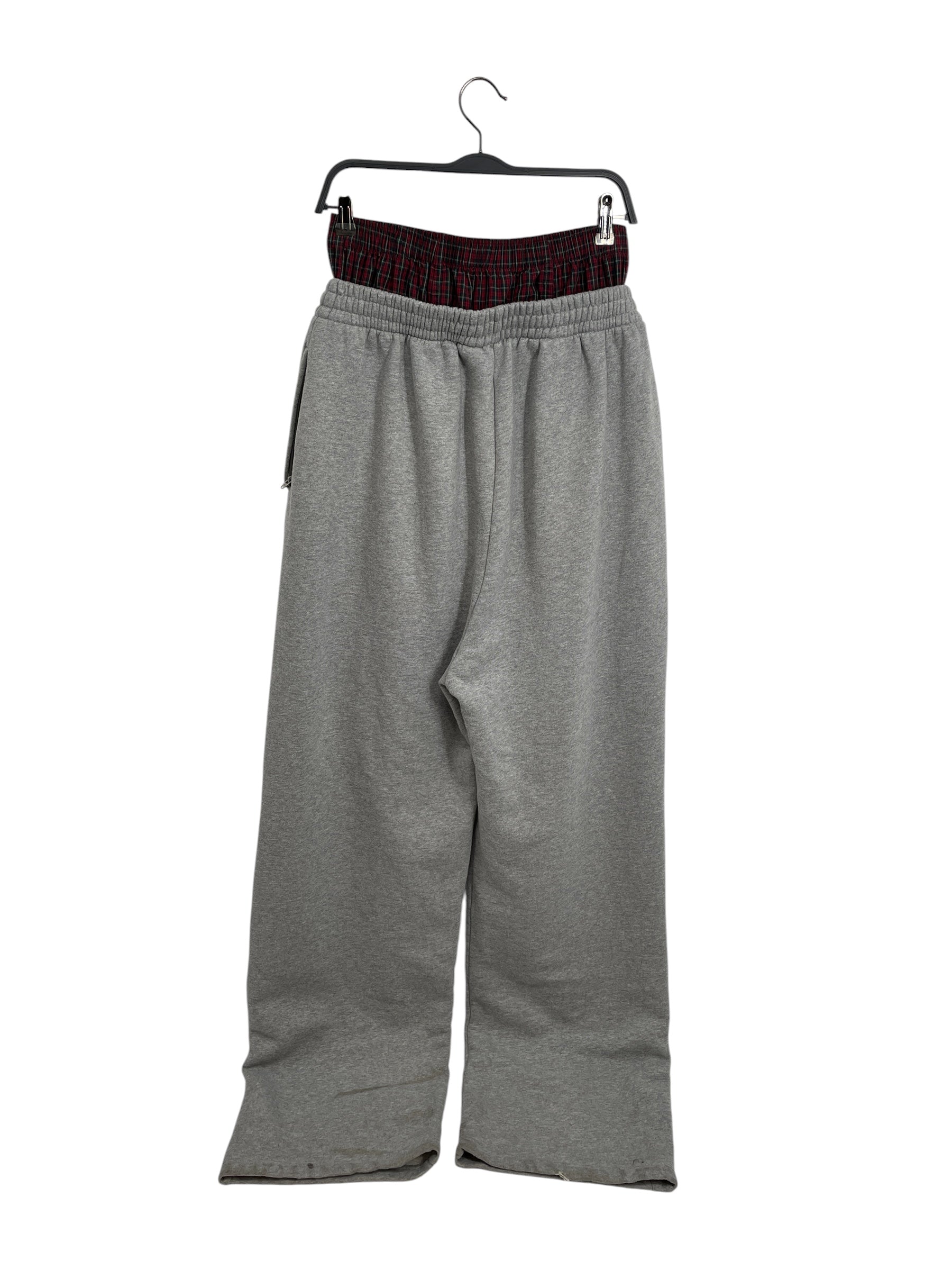 BALENCIAGA/Pants/S/Cotton/GRY/FW21 DOUBLE WAIST SWEATPANTS view 5