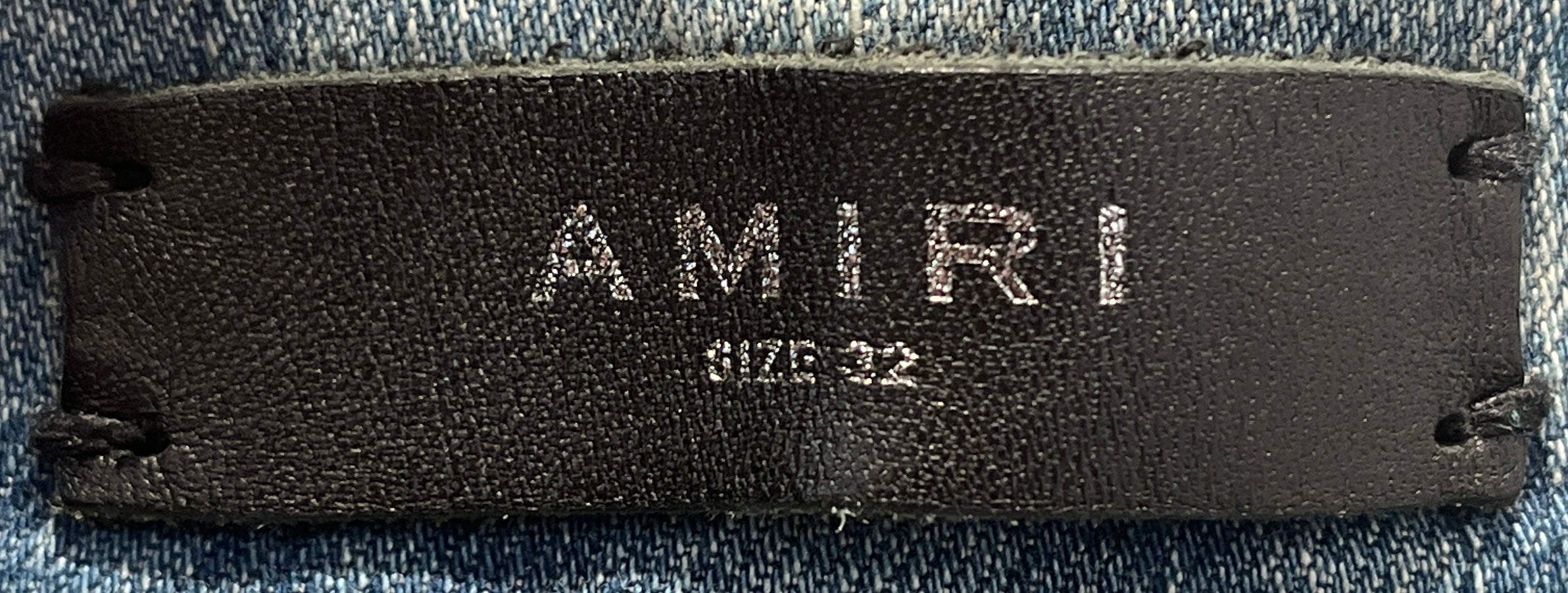 AMIRI/Skinny Pants/35/Cotton/BLU/AMIRI logo on leg view 3