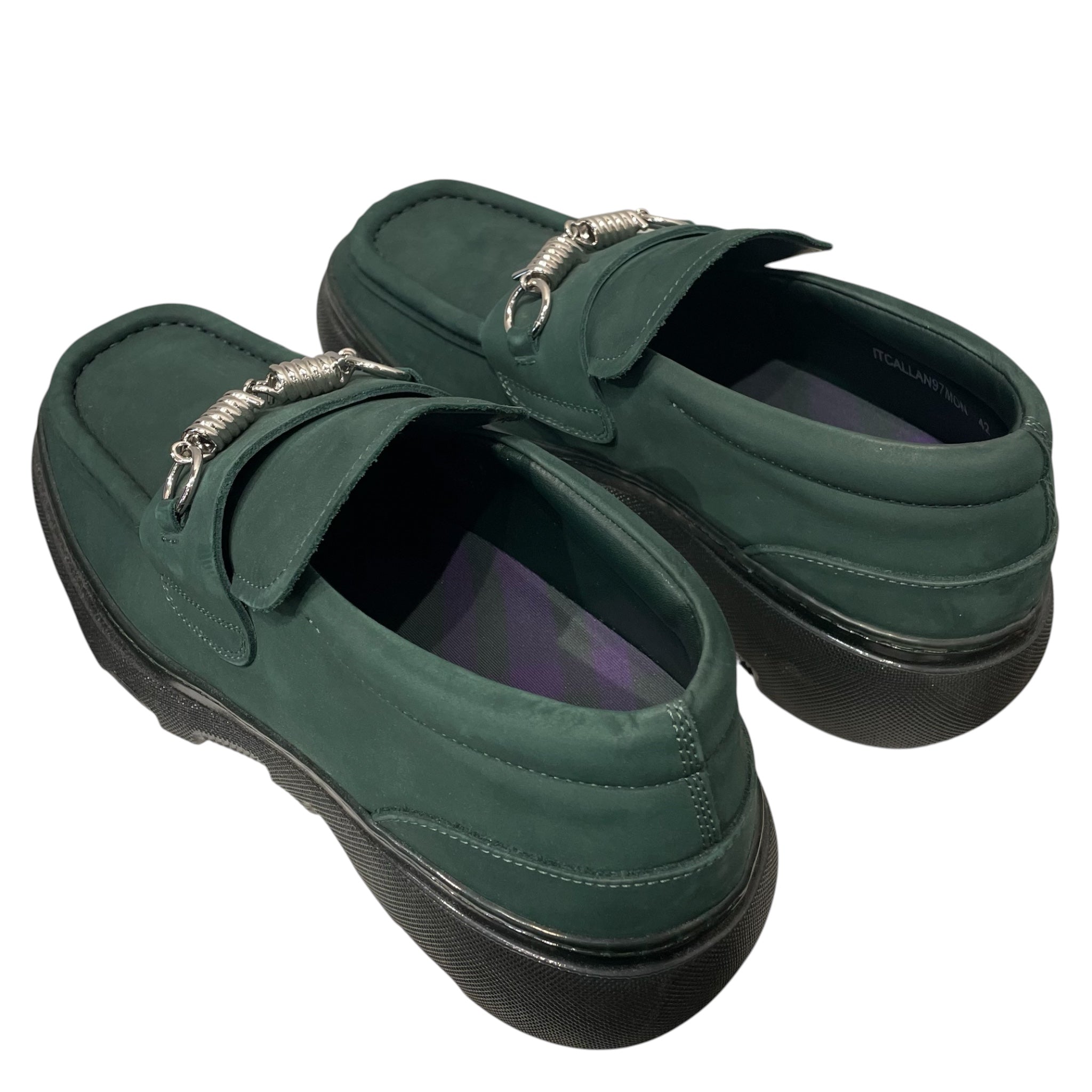 BURBERRY LONDON/Loafers/EU 42/Suede/GRN/CREEPER CLAMP W CHAIN view 2