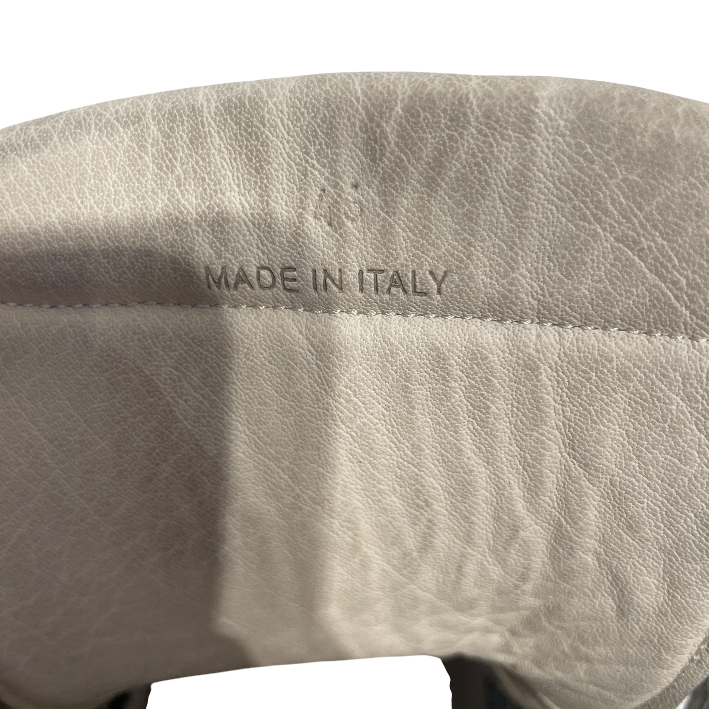 Maison Margiela/Hi-Sneakers/US 13/Leather/SLV/CRACKEDLEATHER/PAINTED view 5