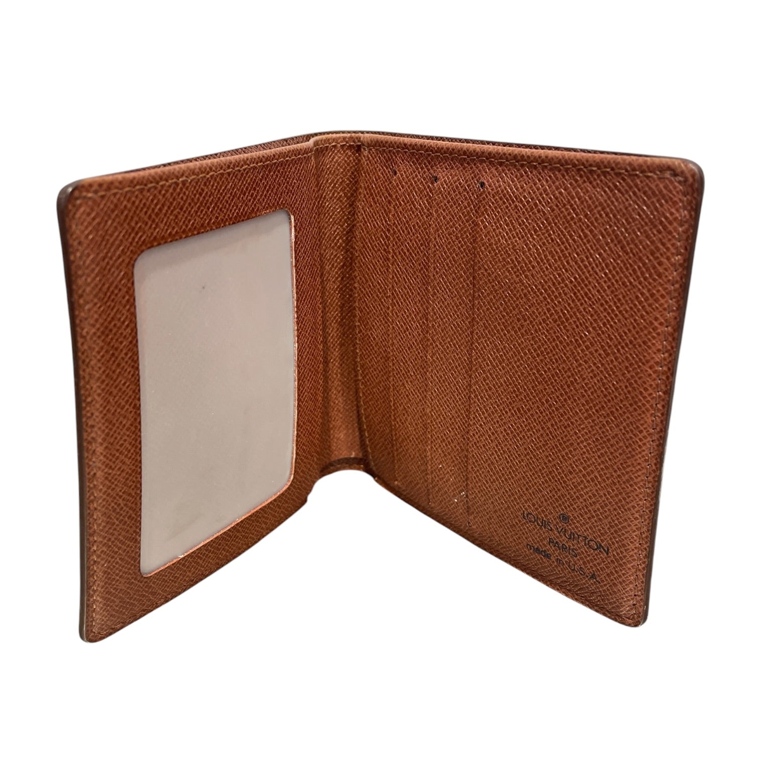 LOUIS VUITTON/Bifold Wallet/Monogram/Leather/BRW/M's/BIFOLD CLEAR POCKET view 4