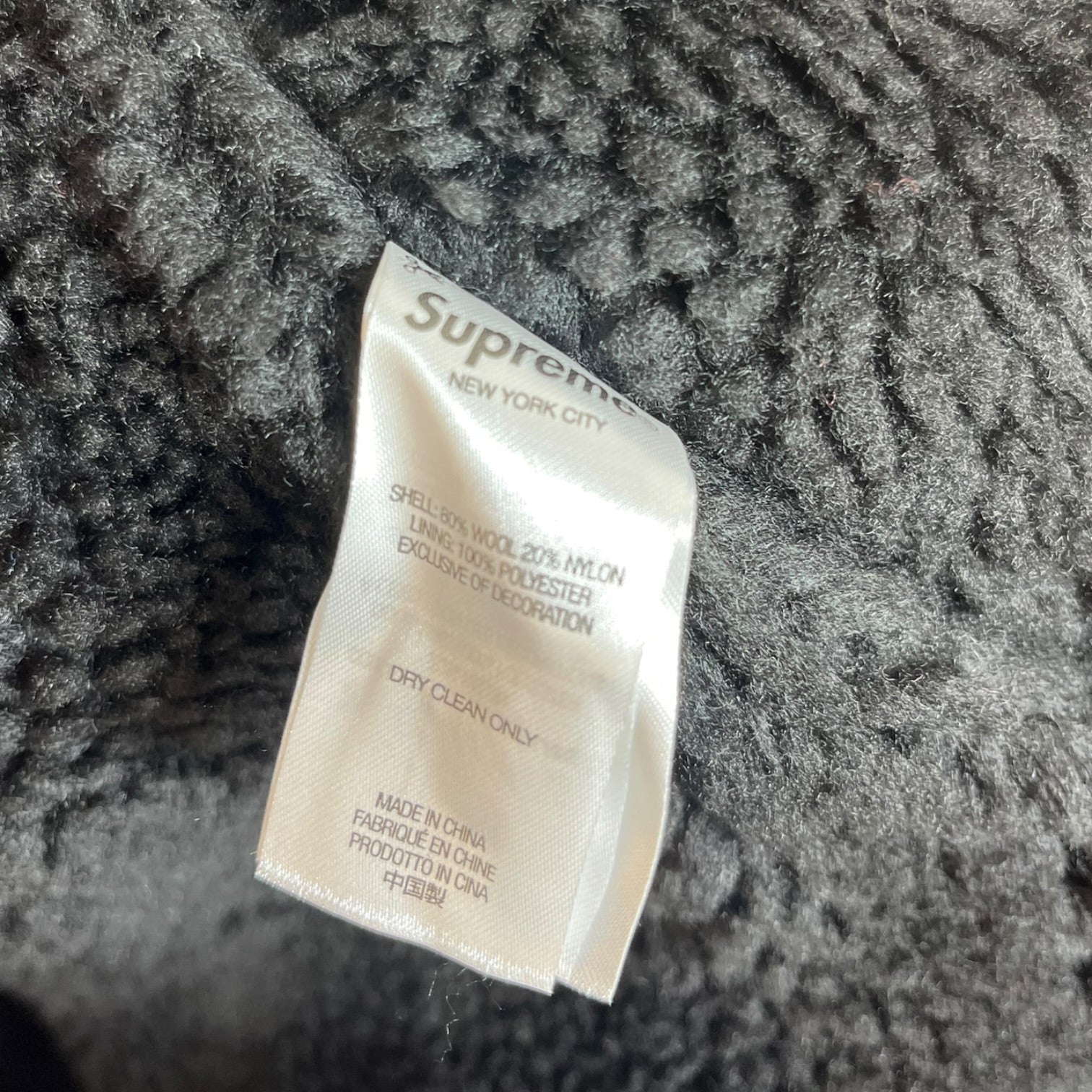 Supreme/Jacket/L/Wool/PNK/FAUX SHEARLING WOVEN JKT view 4