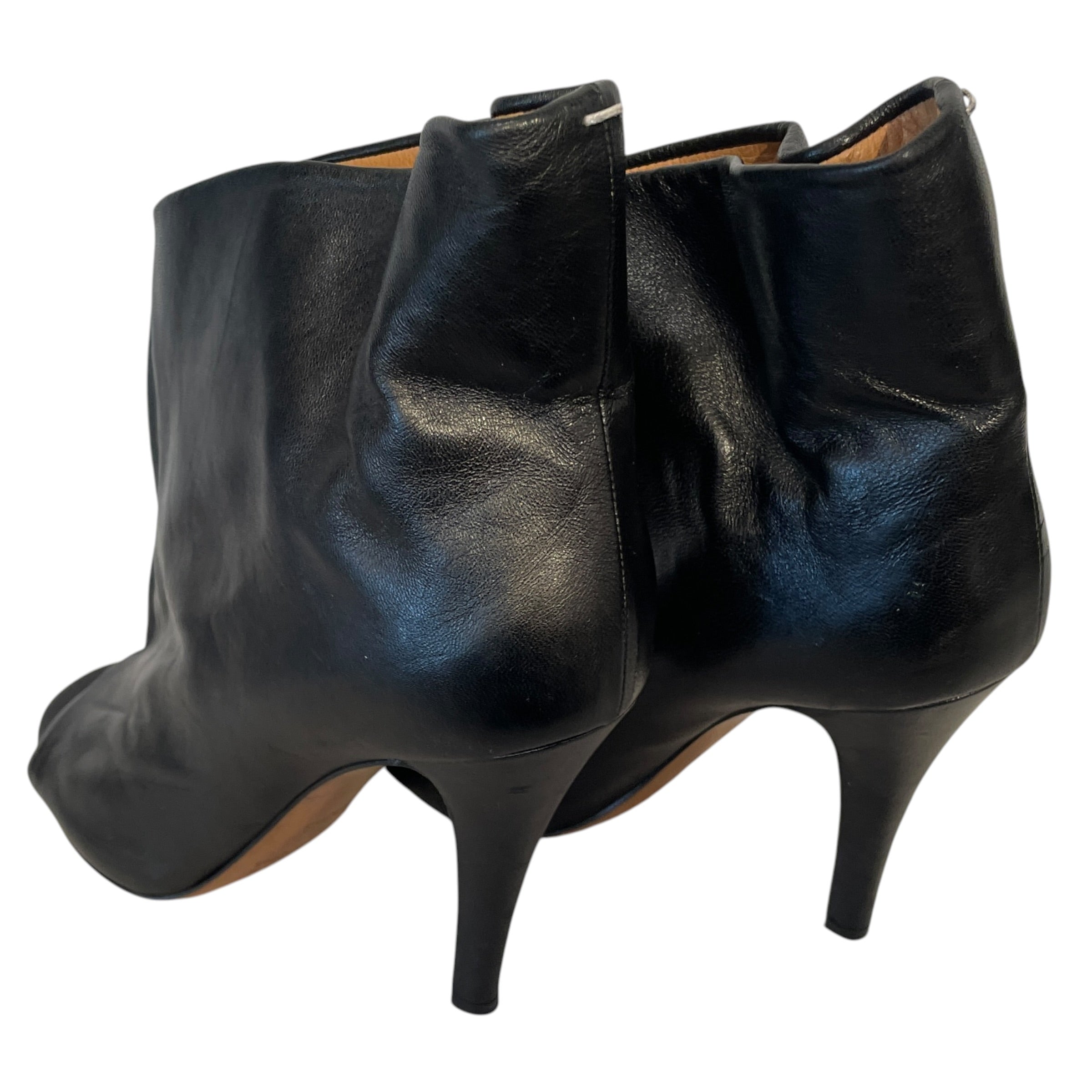 Martin Margiela/Ankle Boots/EU 39/Leather/BLK/HEELS/OPEN TOE view 2