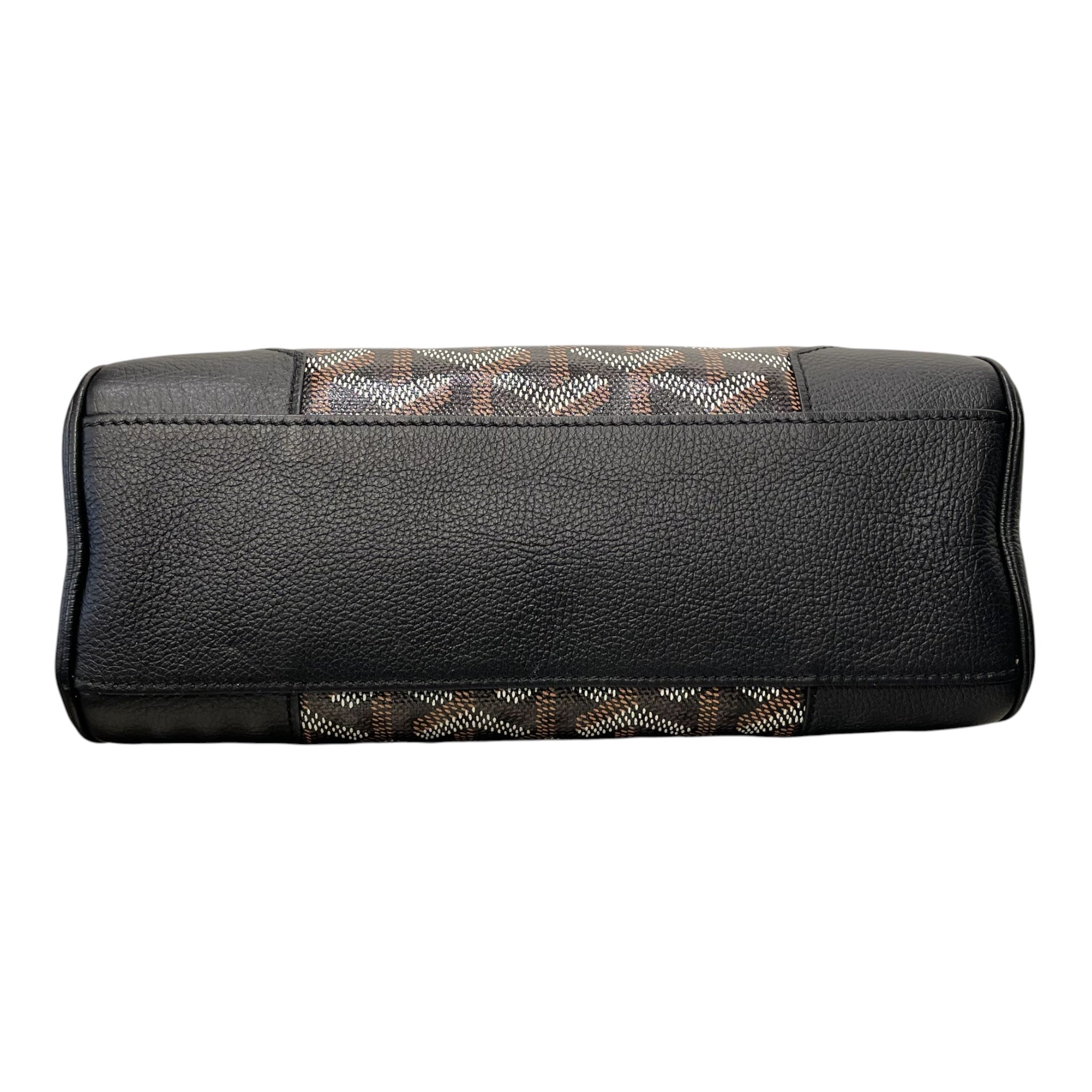 GOYARD/Hand Bag/Monogram/Leather/BLK/SAIGON SOUPLE view 3