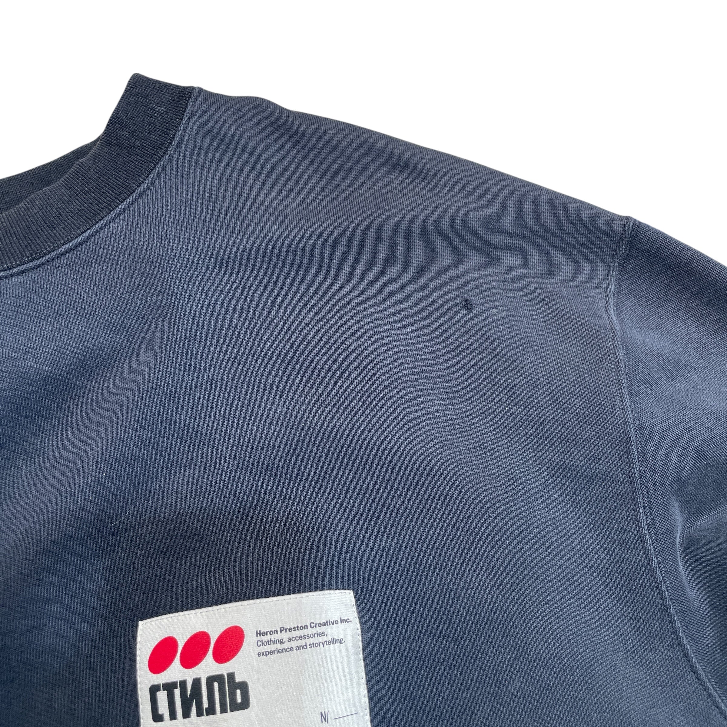 HERON PRESTON/Sweatshirt/M/Cotton/BLK/Ref Tag view 4
