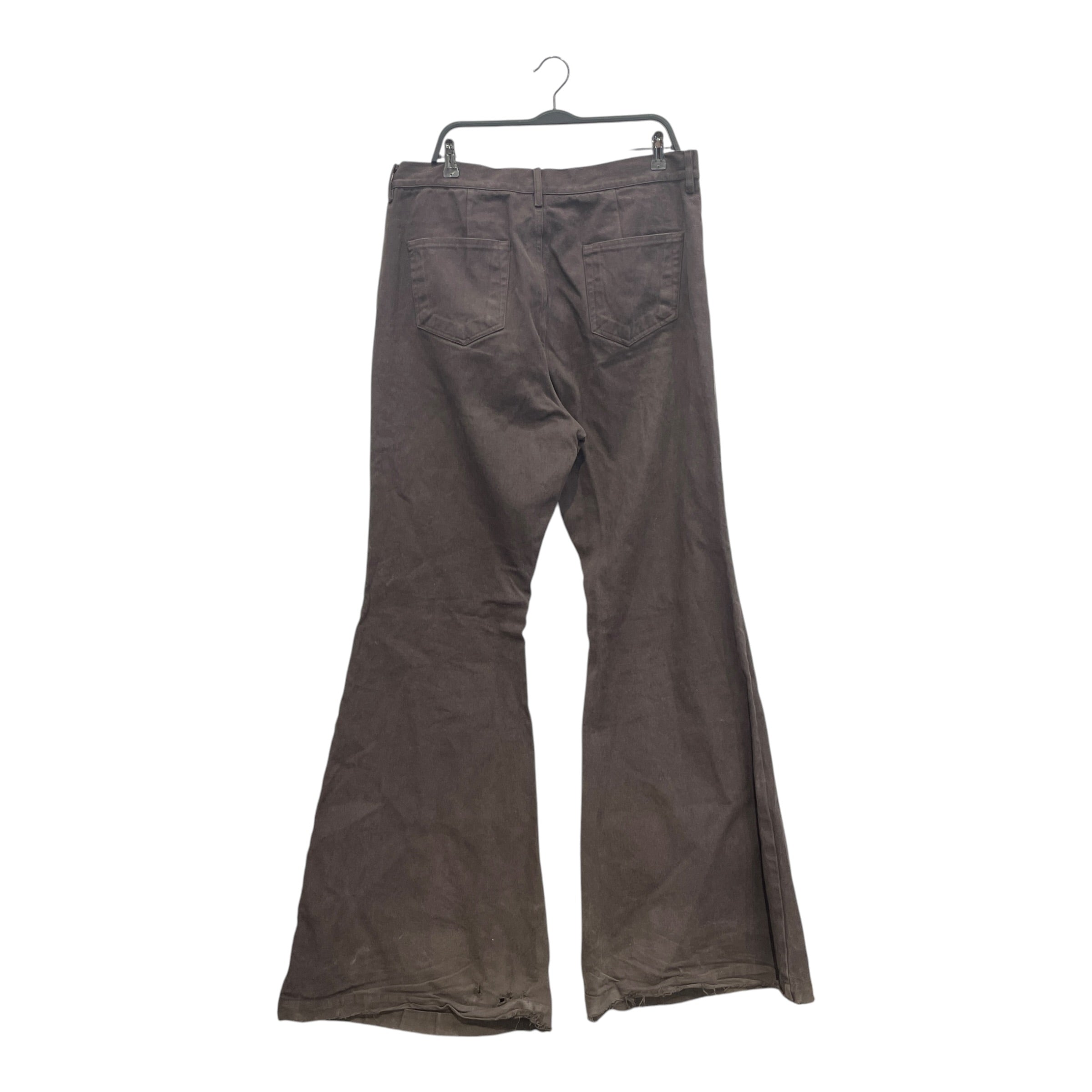 Rick Owens/Bootcut Pants/36/Cotton/BRW/BOLAN BOOTCUT PANTS view 2