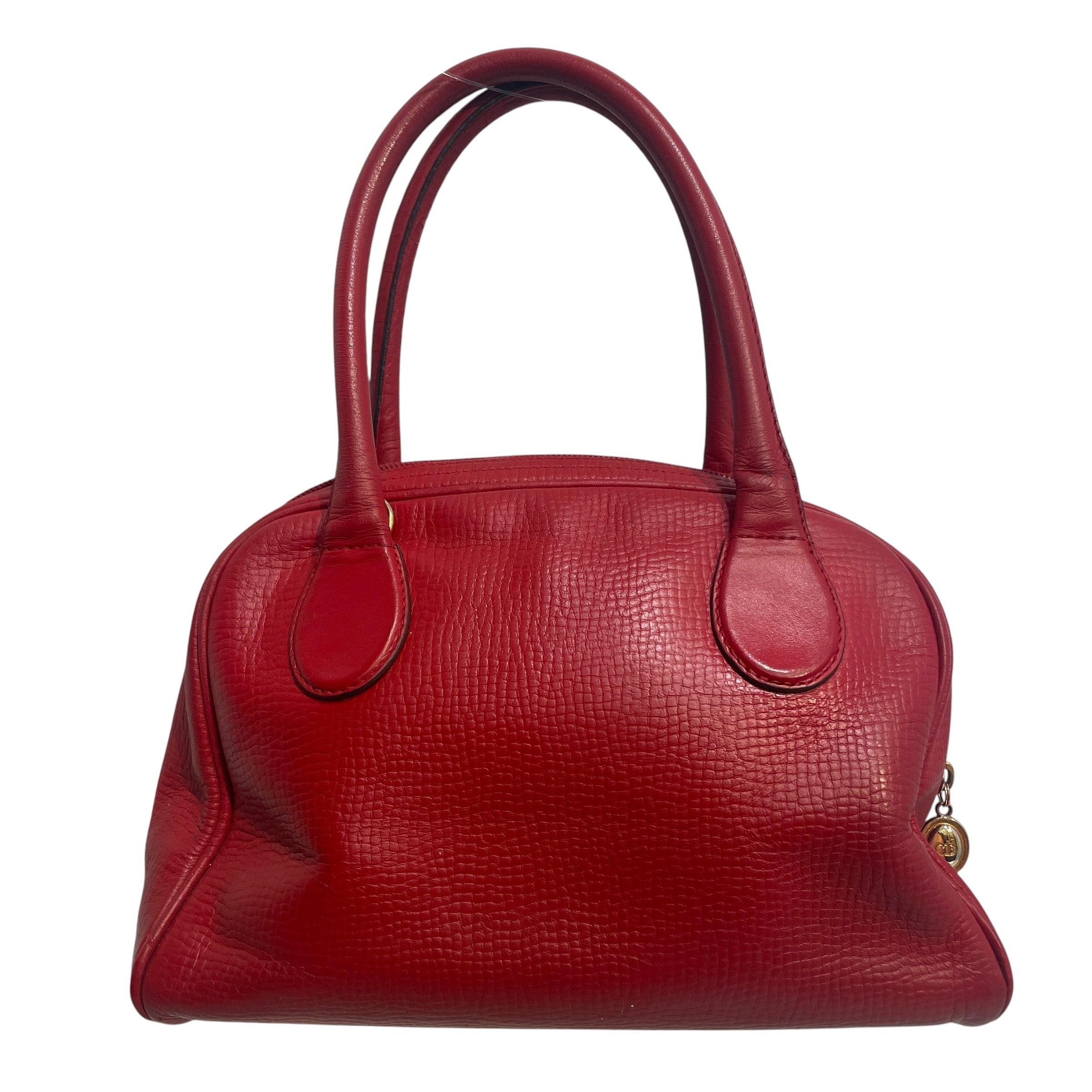 Christian Dior/Hand Bag/Leather/RED/CD Logo Two-Way Handbag view 2