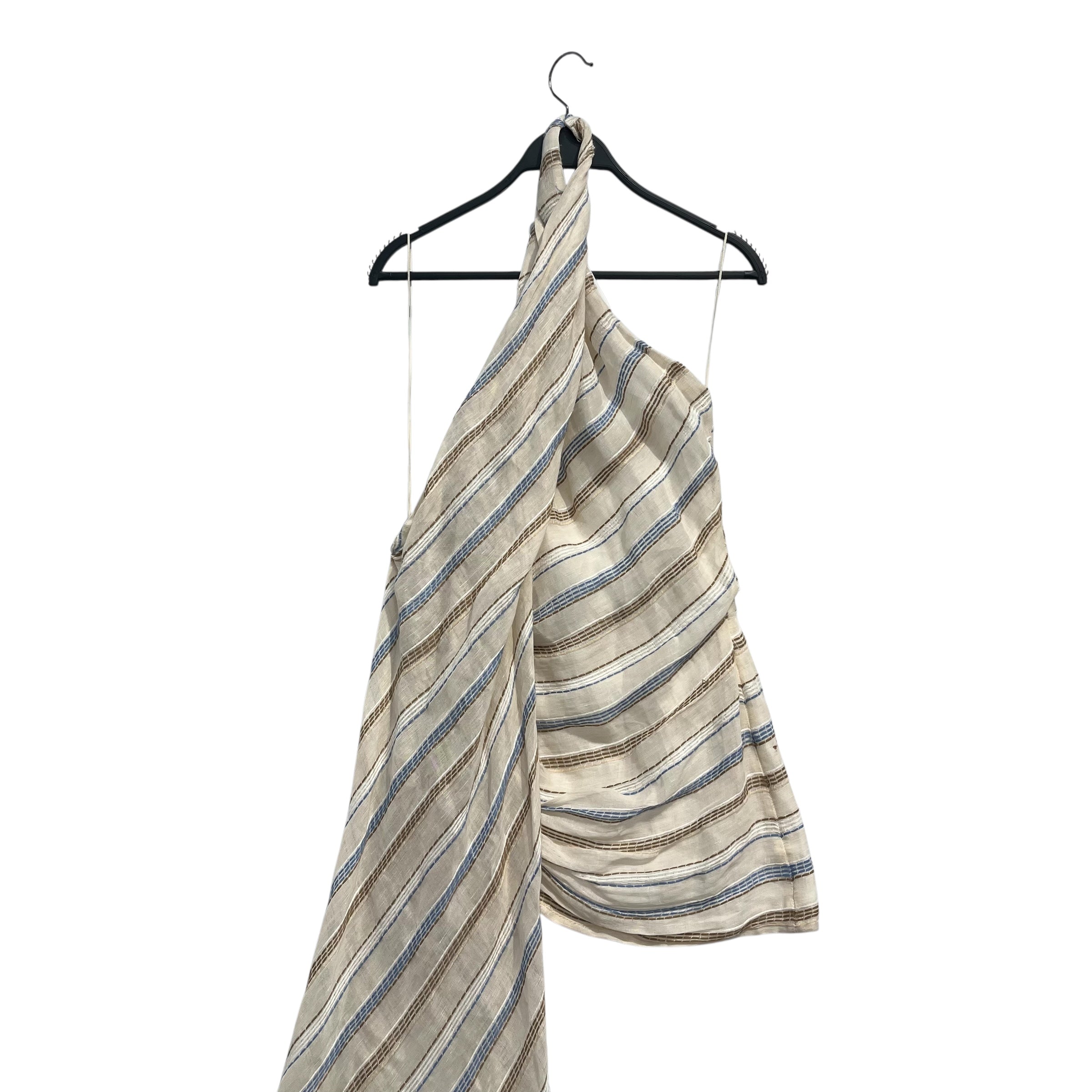 JACQUEMUS/SL Blouse/38/Stripe/Cotton/KHK/LINEN BLEND-HALTER KNECK view 3