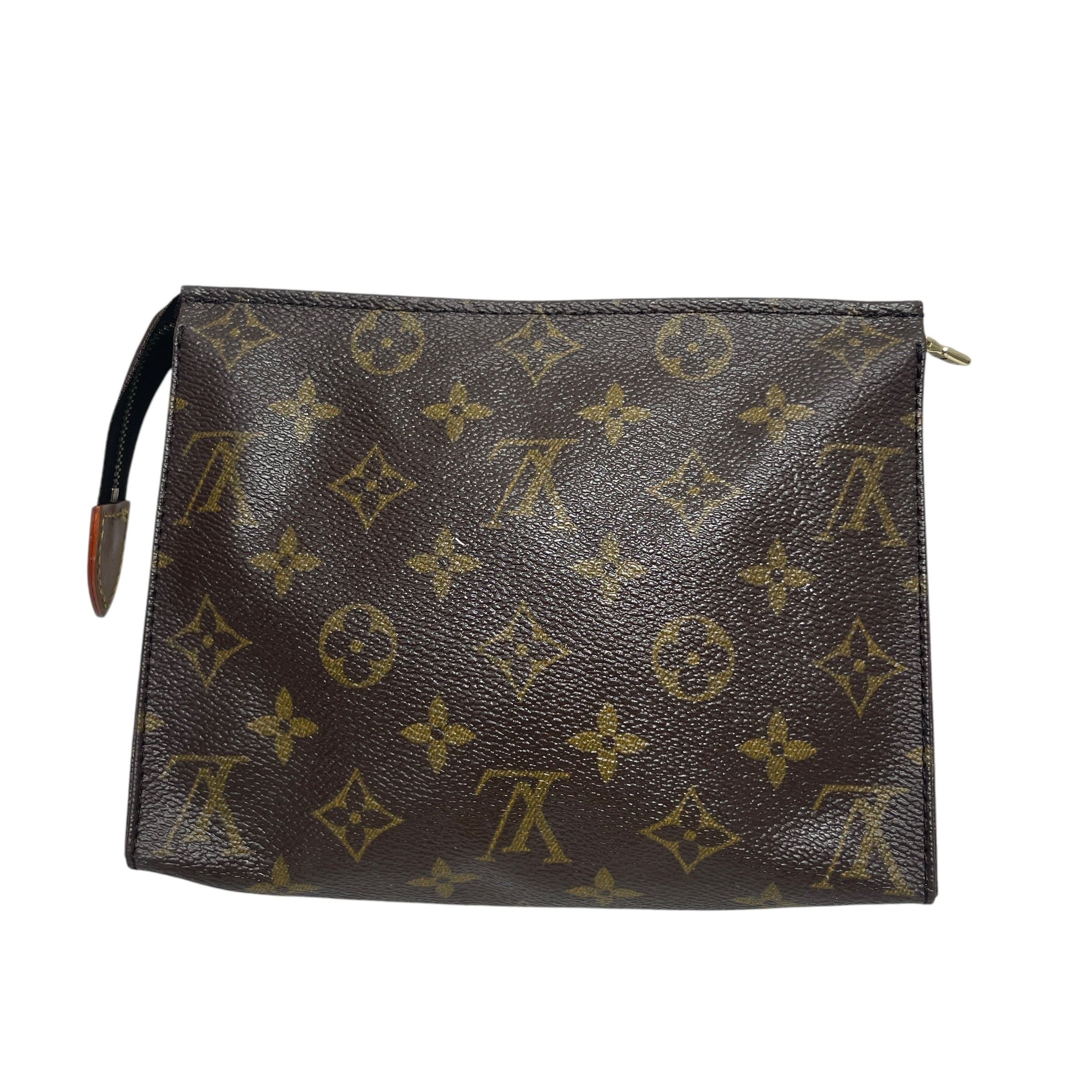 LOUIS VUITTON/Pouch/Leather/BRW/squarepouch