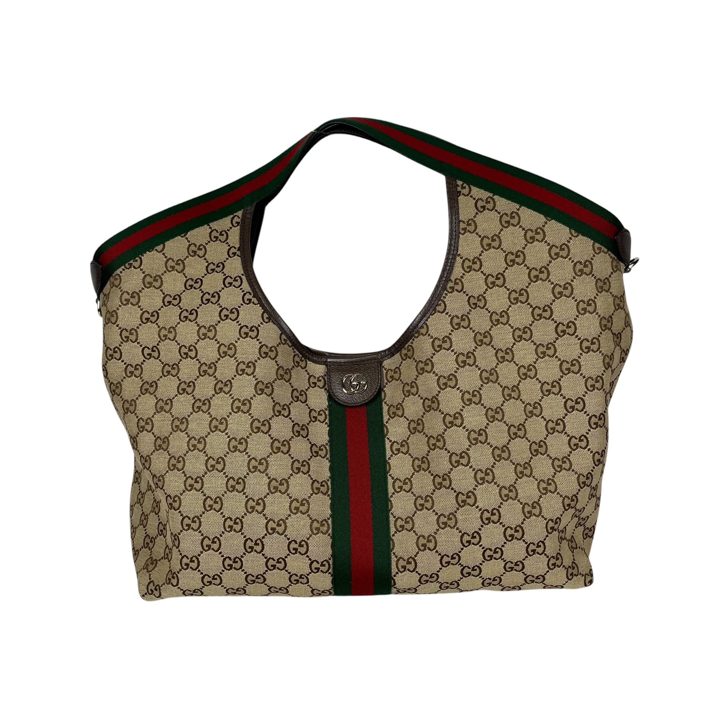 GUCCI/Tote Bag/Monogram/Cotton/BEG/LARGE GIGLIO BAG view 1