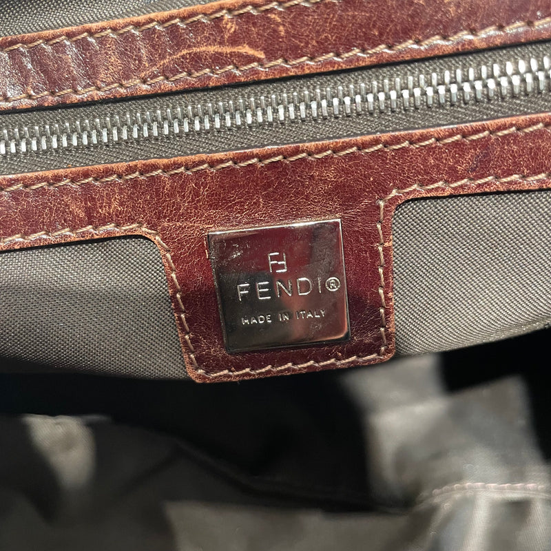 FENDI/Tote Bag/Animal Pattern/BRW/Gloria Pony