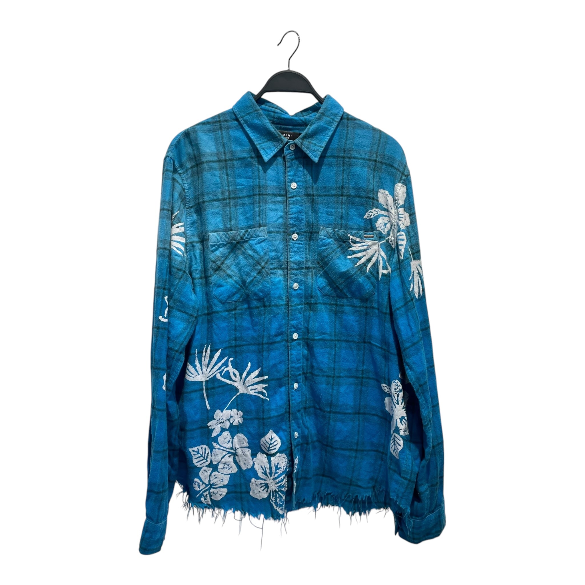 AMIRI/Flannel Shirt/XXL/Cotton/BLU/Plaid/RN 150712 view 1