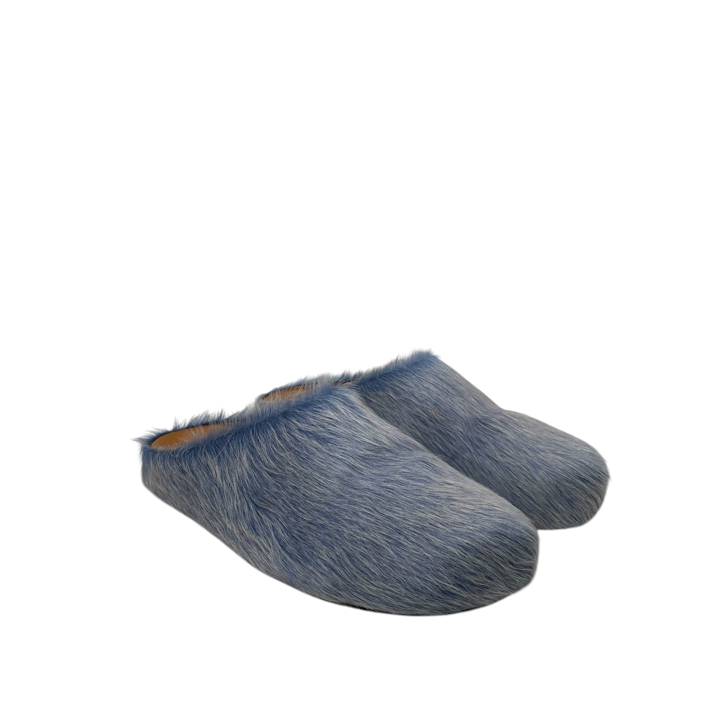 MARNI/Shoes/EU 44/Fake Fur/BLU/clogs view 1