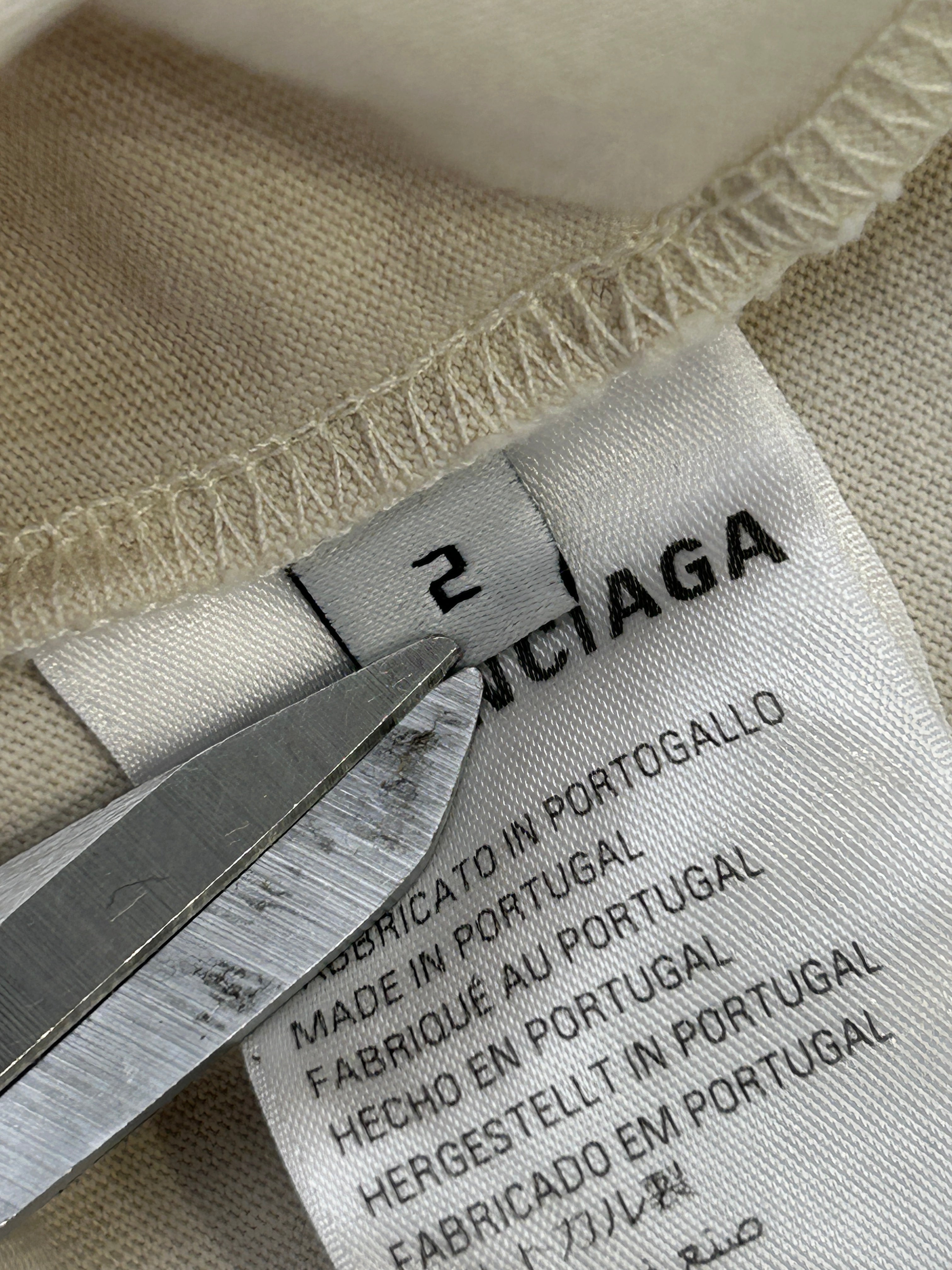 BALENCIAGA/T-Shirt/2/Cotton/BEG/EREWHON view 4