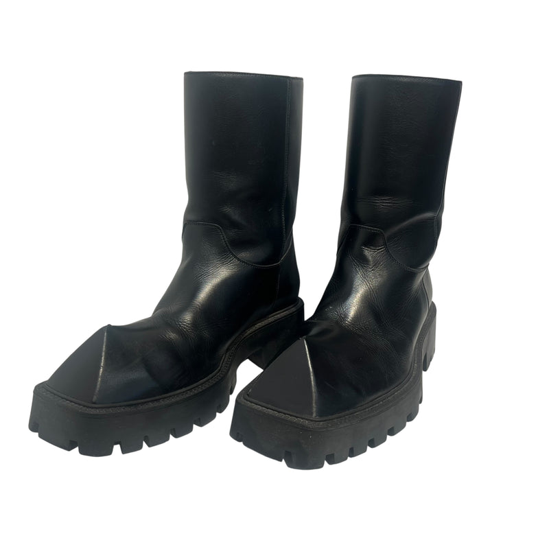 BALENCIAGA/Boots/EU 44/Leather/BLK/RHINO BOOTS