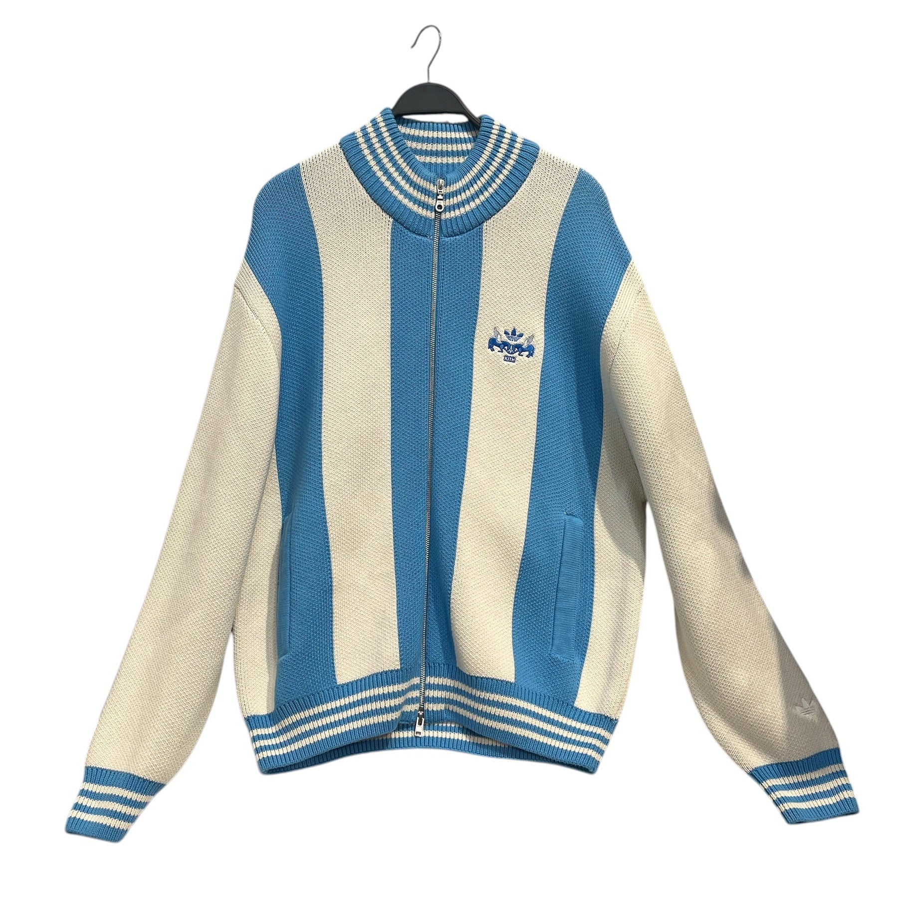 KITH/adidas/Heavy Sweater/L/Stripe/Cotton/BLU/WYNONA JACKET view 1