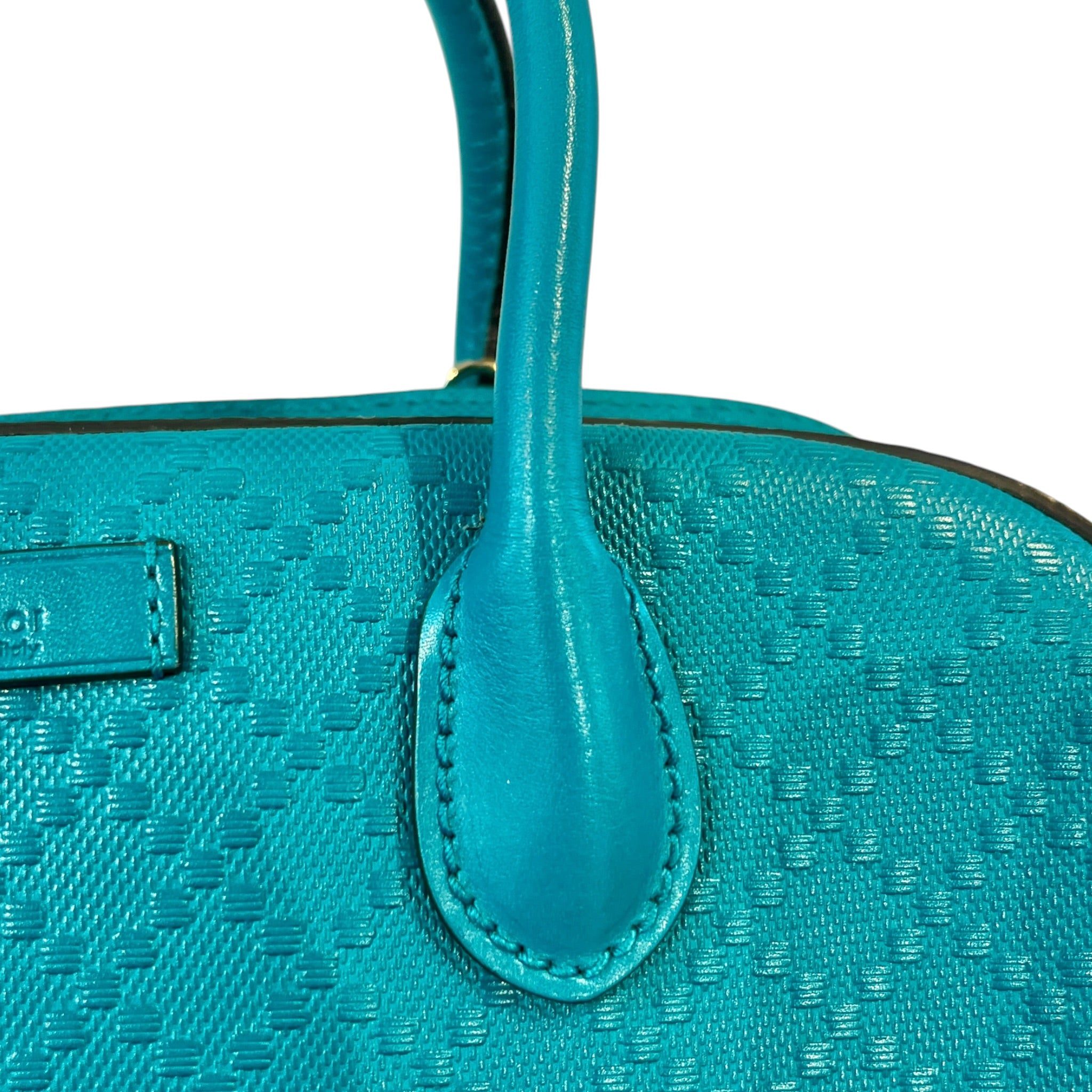 GUCCI/Boston Bag/All Over Print/Leather/BLU/DIAMONTE SMALL SATCHEL view 6