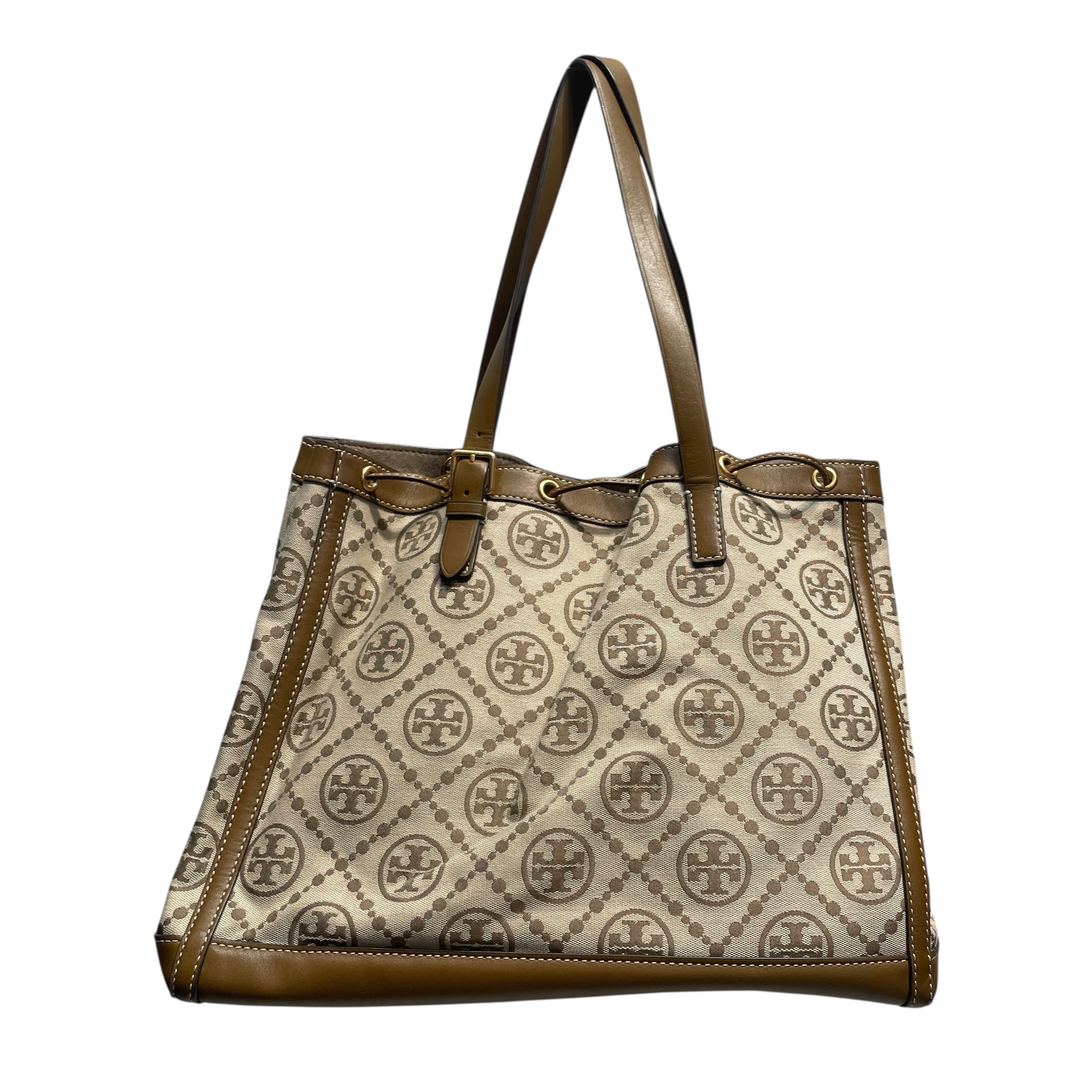 TORY BURCH/Hand Bag/Monogram/Leather/BRW/TORY BURCH JACQUARD BELL BAG view 2