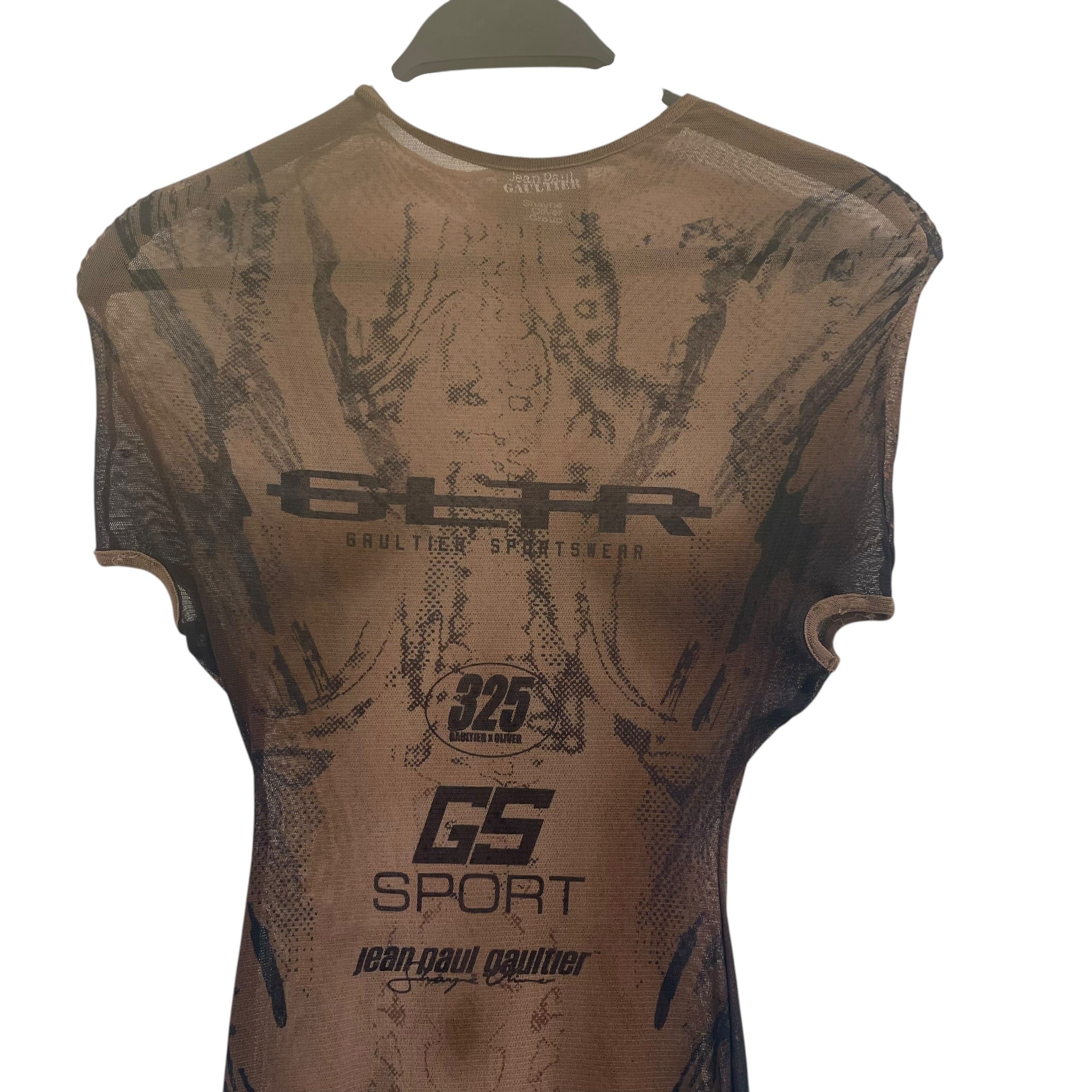 Jean Paul Gaultier/SL Dress/XXS/All Over Print/Polyester/BRW/G5 SPORT view 3