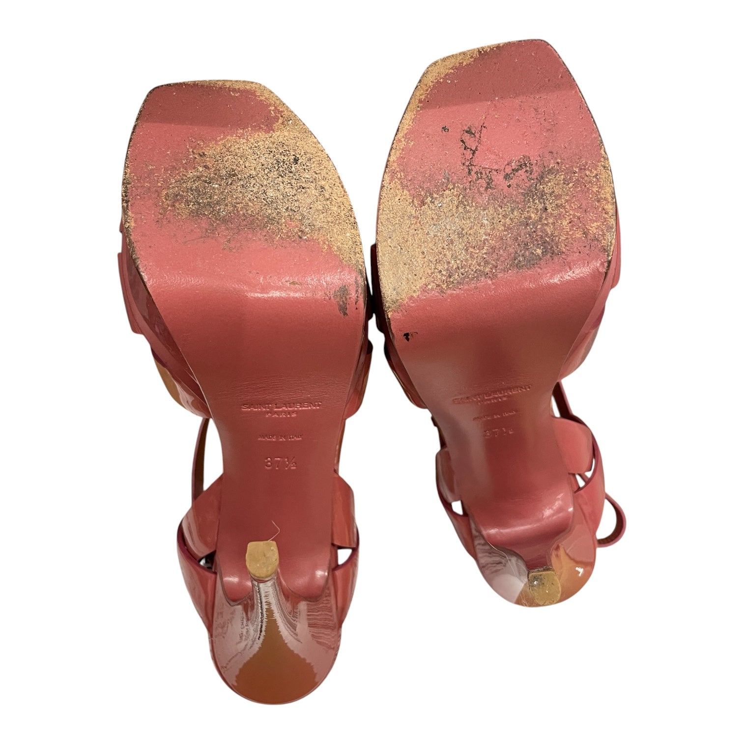 YVES SAINT LAURENT/Heels/EU 37.5/Leather/PNK/YVES SAINT LAURENT view 3
