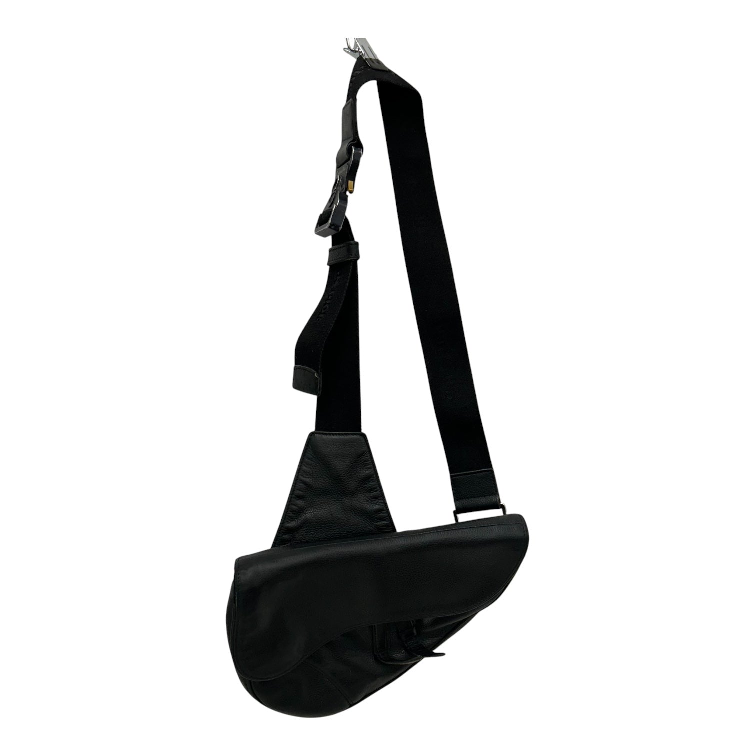 Christian Dior/Bag/Leather/BLK/Sadle Bag view 5