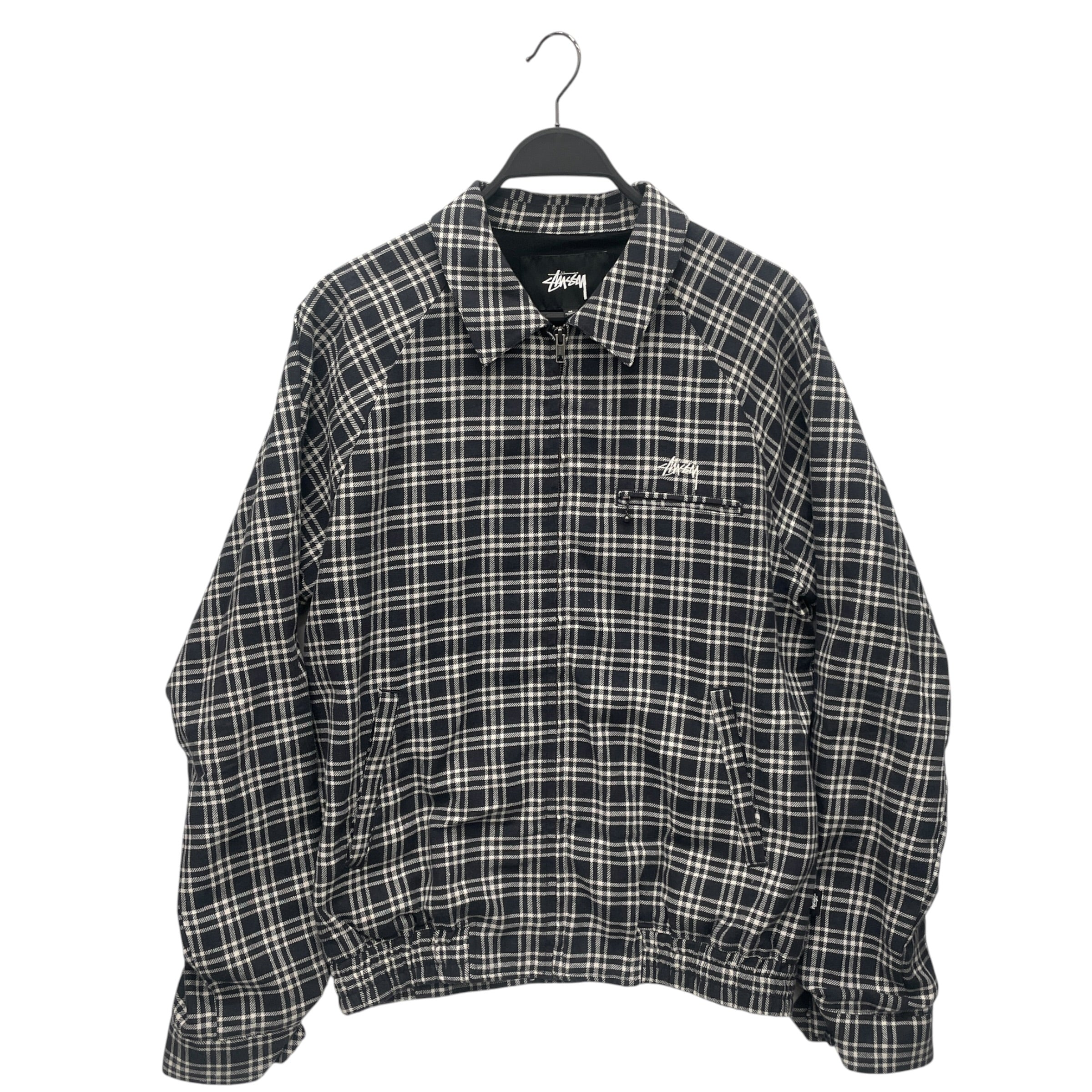 STUSSY/Blouson/M/Linen/NVY/Plaid/LINEN BRYAN view 1