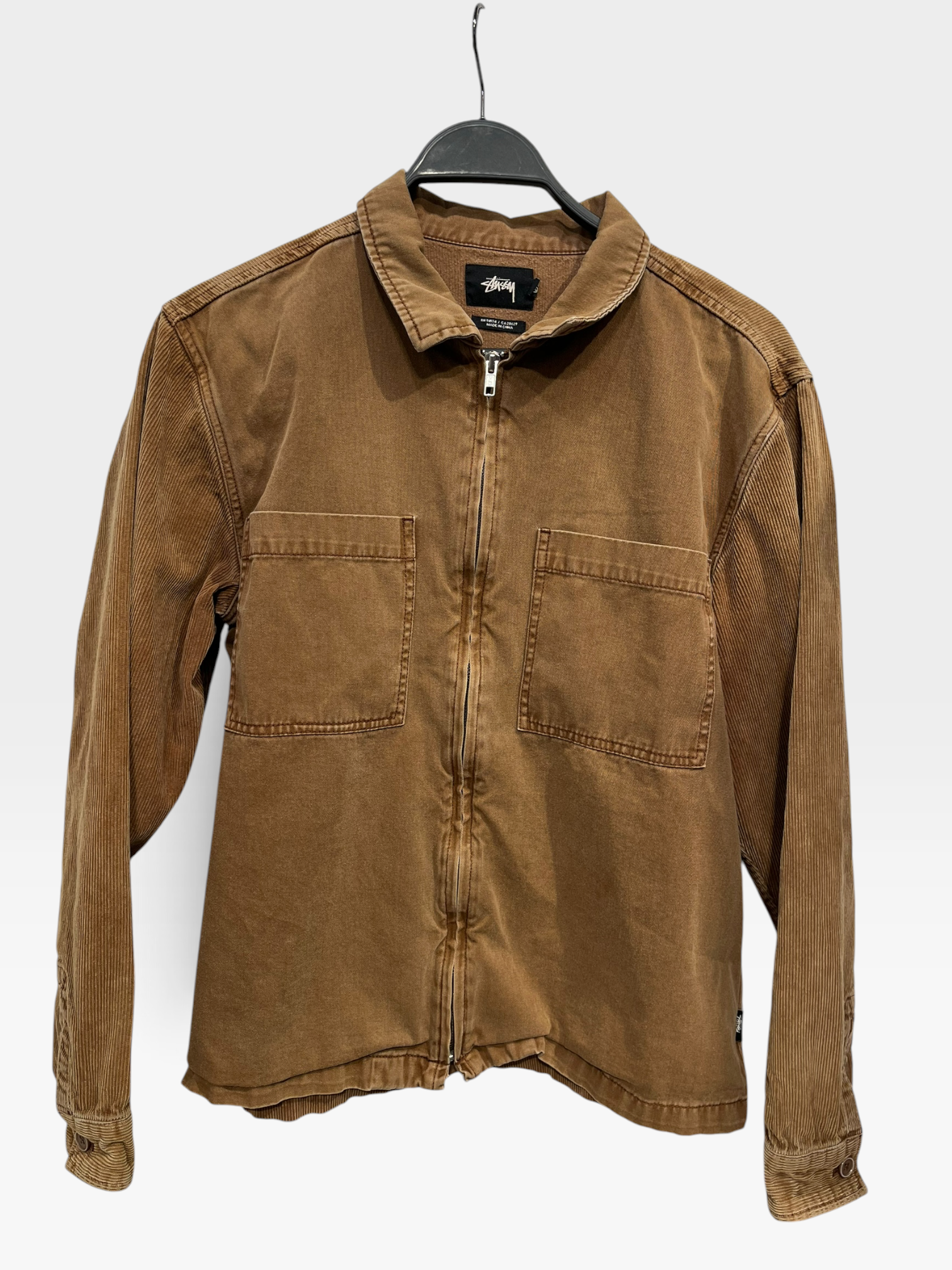 STUSSY/Jacket/S/Corduroy/CML/TAN CORDUROY SLEEVE WORK JCKT view 1