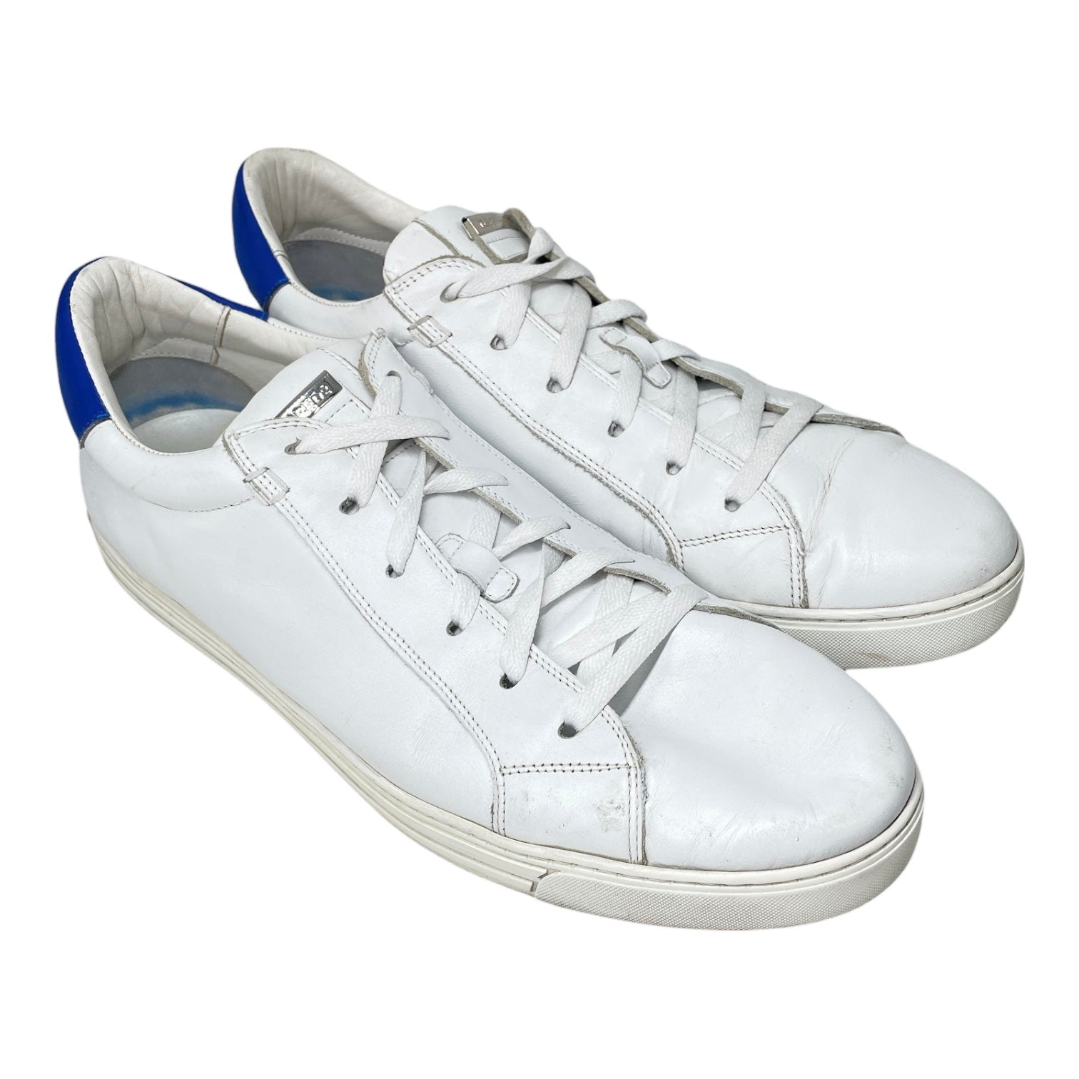 DSQUARED2/Low-Sneakers/EU 46/Leather/WHT/BLUE HEEL CLASSIC SNEAKER view 1