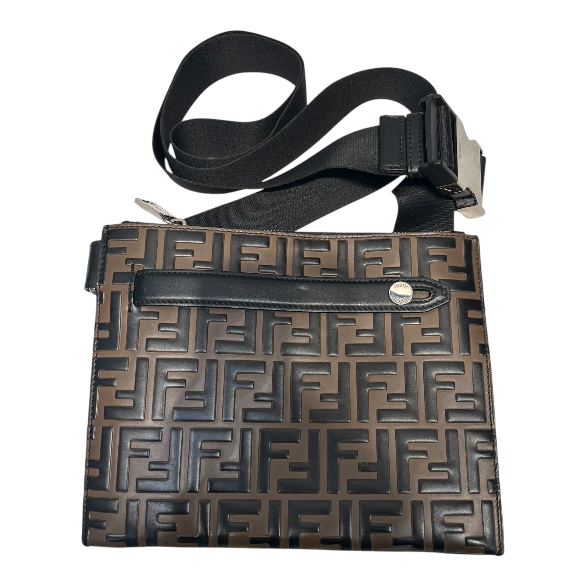 FENDI/Cross Body Bag/Monogram/Leather/BRW/SMOOTH LEATHER CROSS BODY BAG view 4