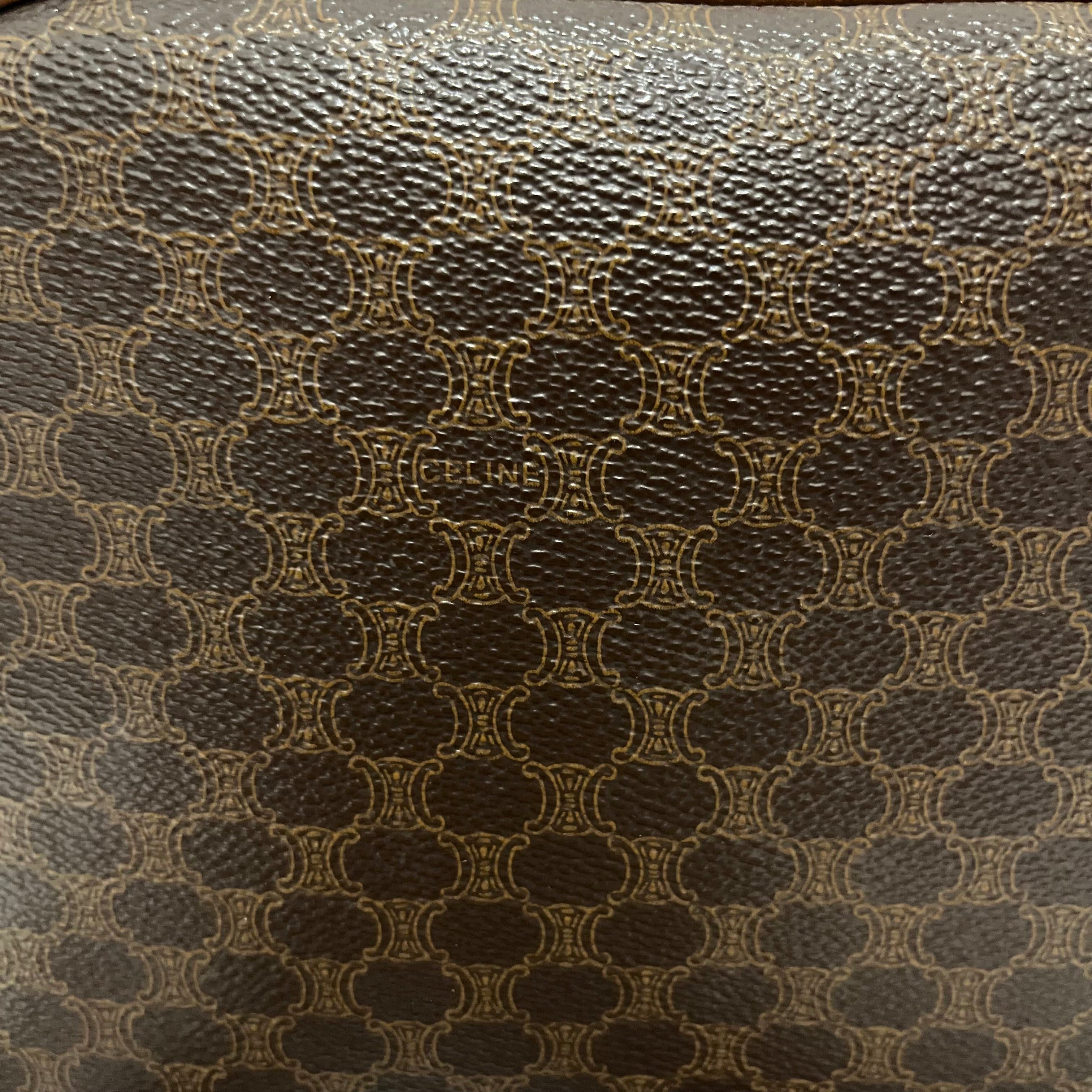 CELINE/Cross Body Bag/Monogram/Leather/BRW/MACADAM VINTAGE view 5