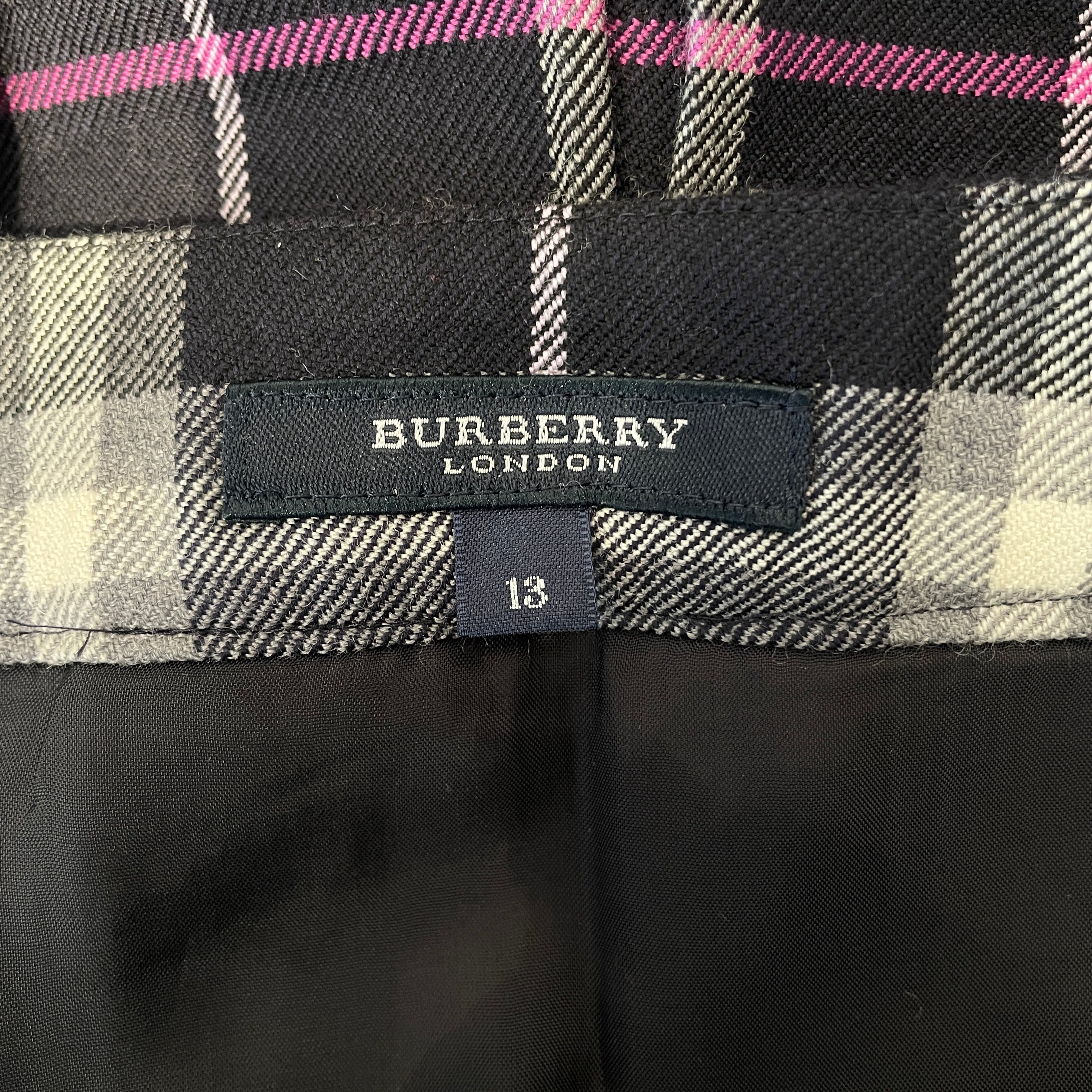 BURBERRY LONDON/Skirt/Navy/Wool/FX130-005-36 view 3