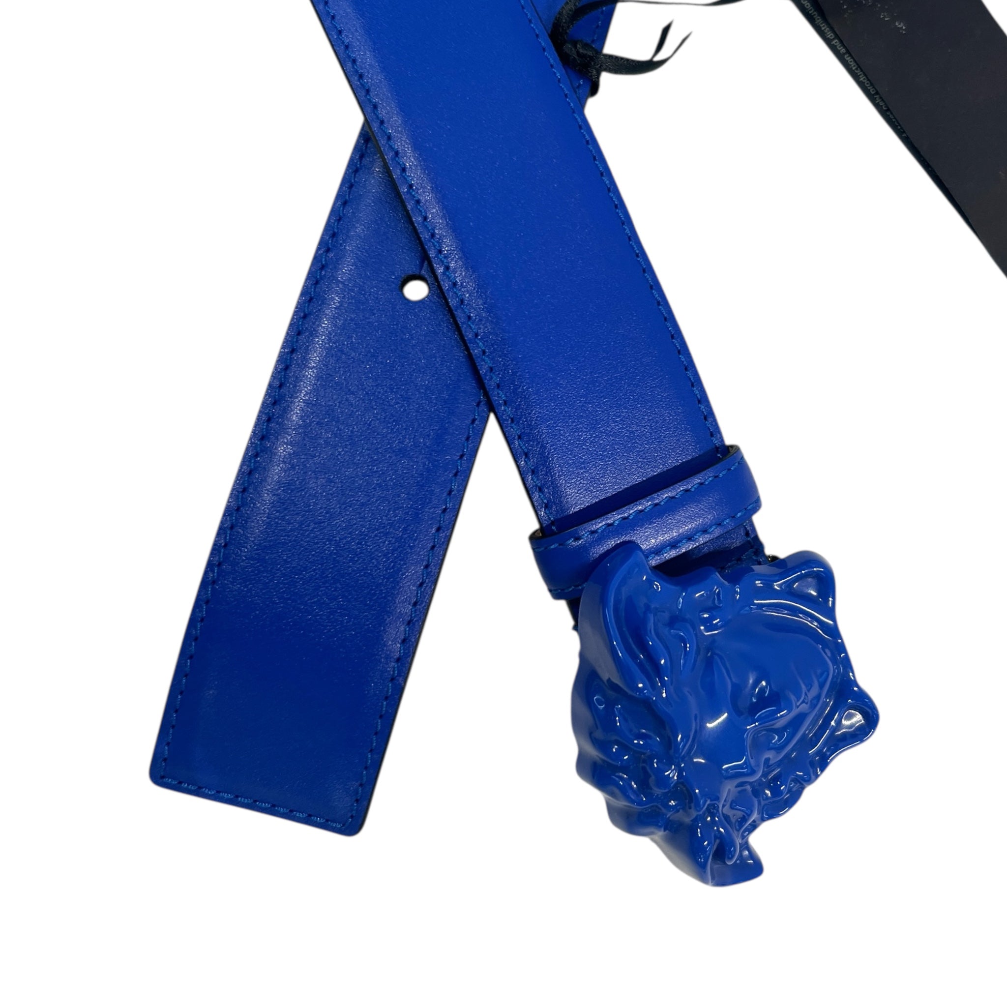 VERSACE/Belt/Leather/BLU/MEDUSA HEAD view 2