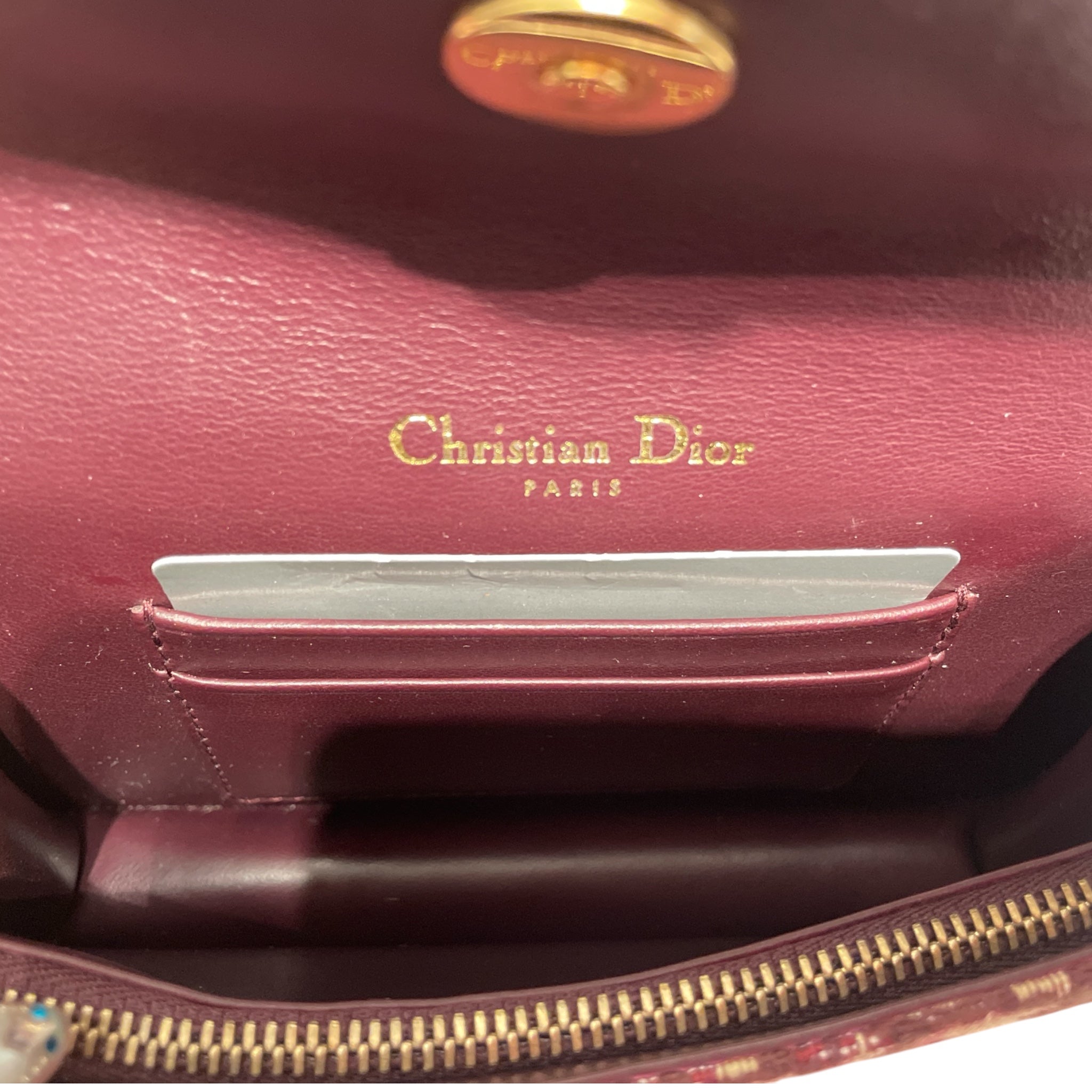 Christian Dior/Cross Body Bag/Monogram/Leather/BRD/Saddle Oblique view 4