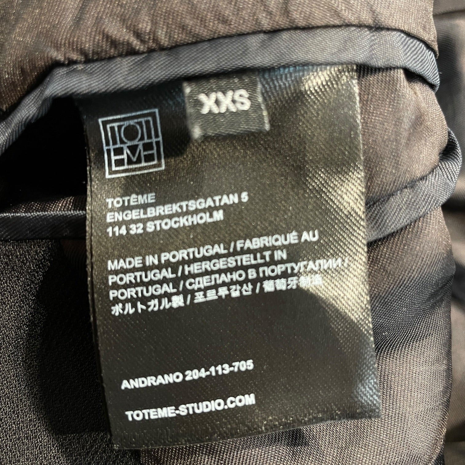 TOTEME/Coat/XXS/BLK/Blazer view 4