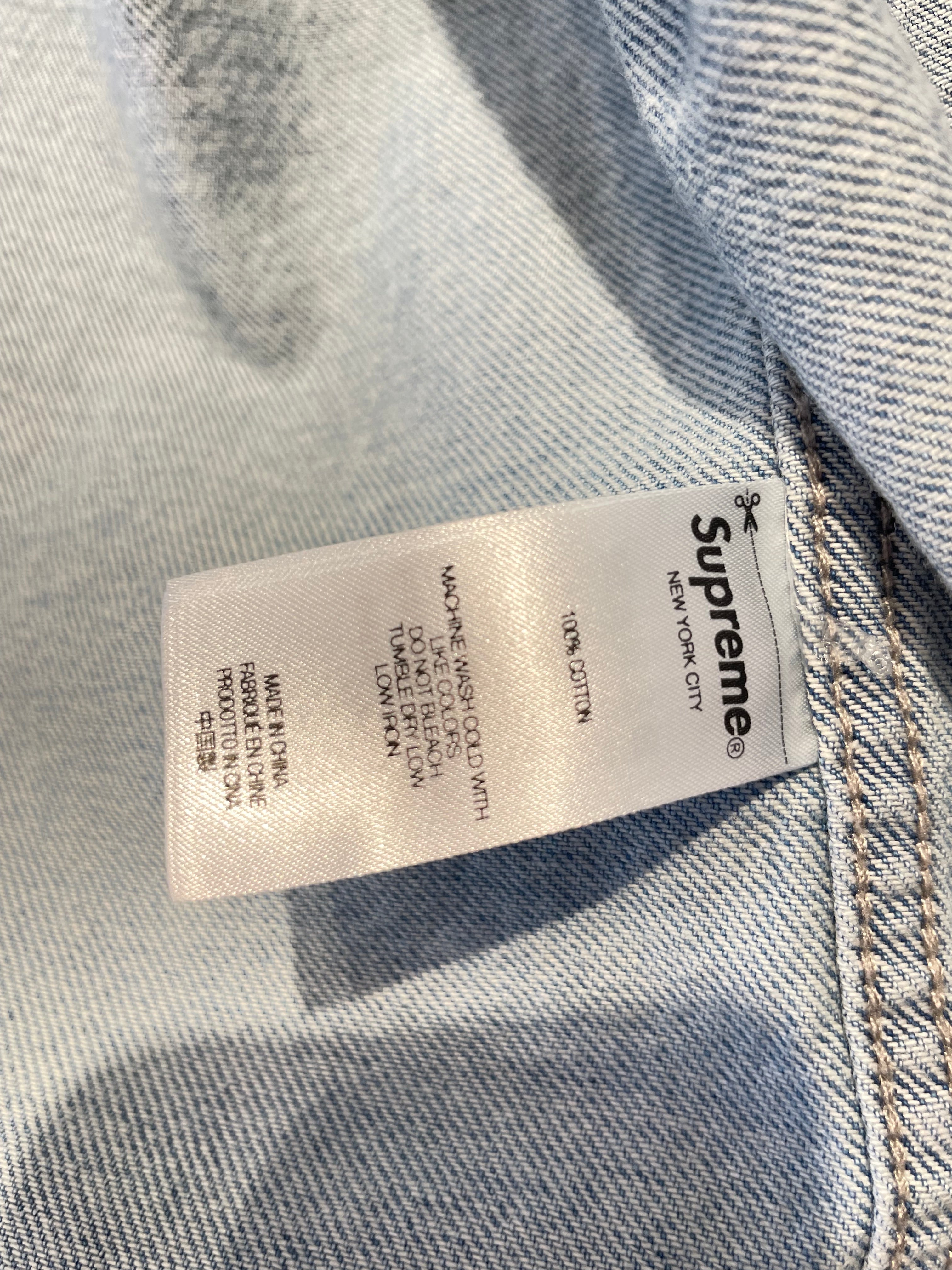 Supreme/Flannel Shirt/L/Cotton/BLU/Denim Painter Shirt view 4