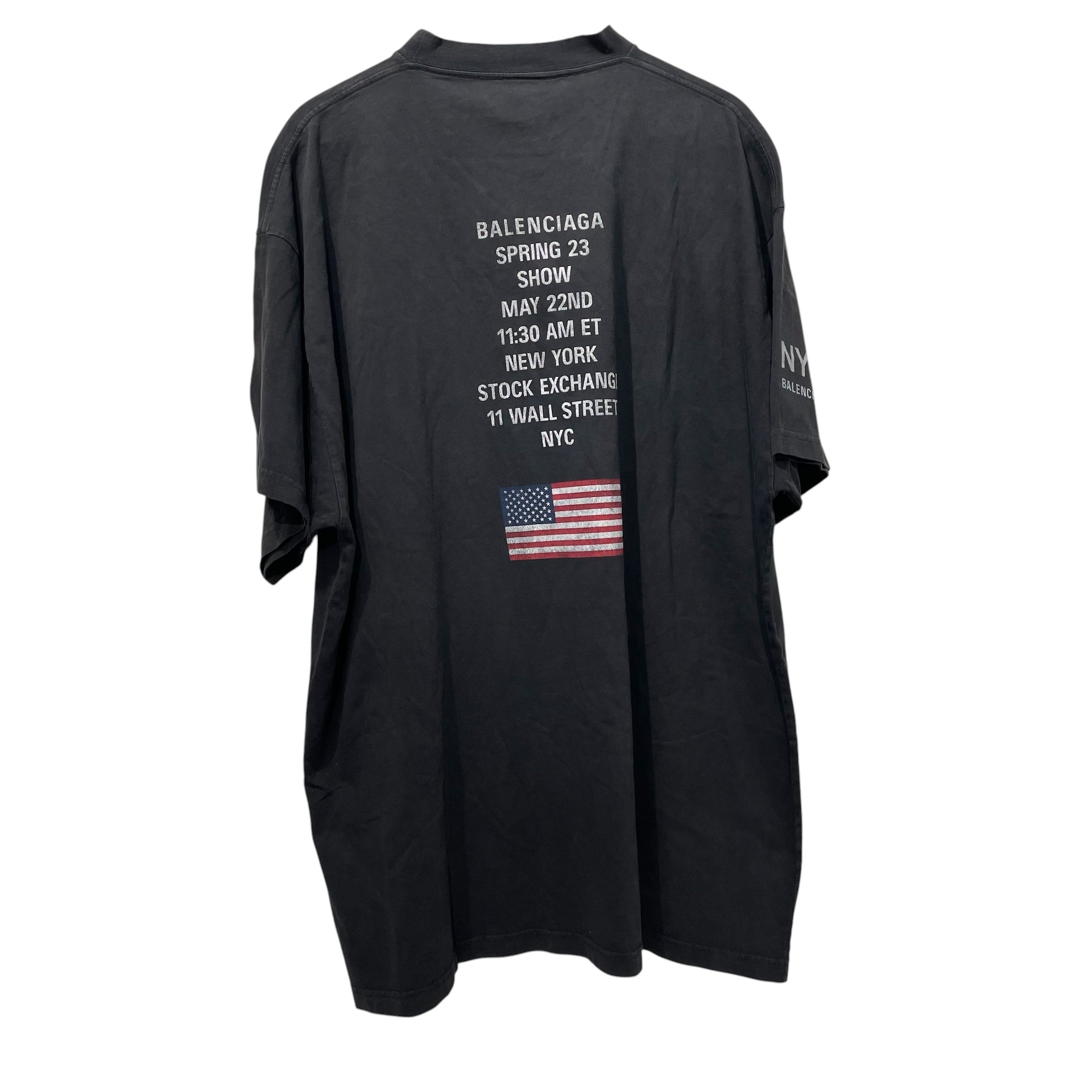 BALENCIAGA/T-Shirt/4/Cotton/BLK/2022 NYSE view 2