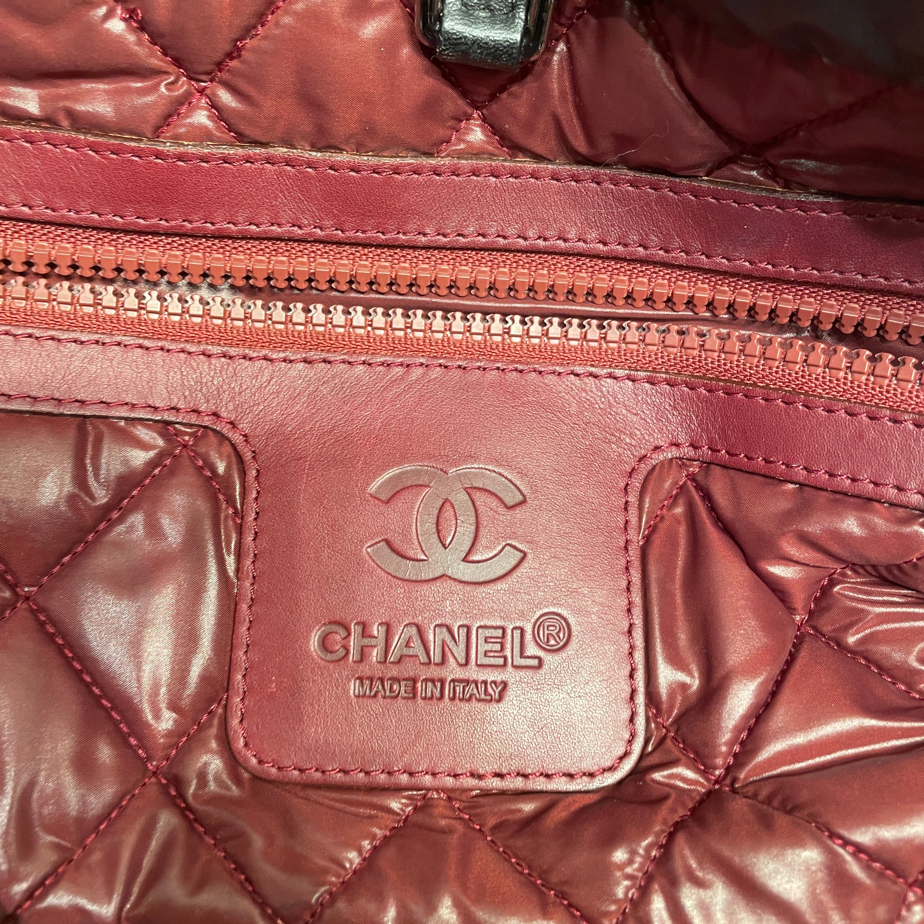 CHANEL/Tote Bag/Nylon/BLK/Coco Cocoon puffer tote view 3