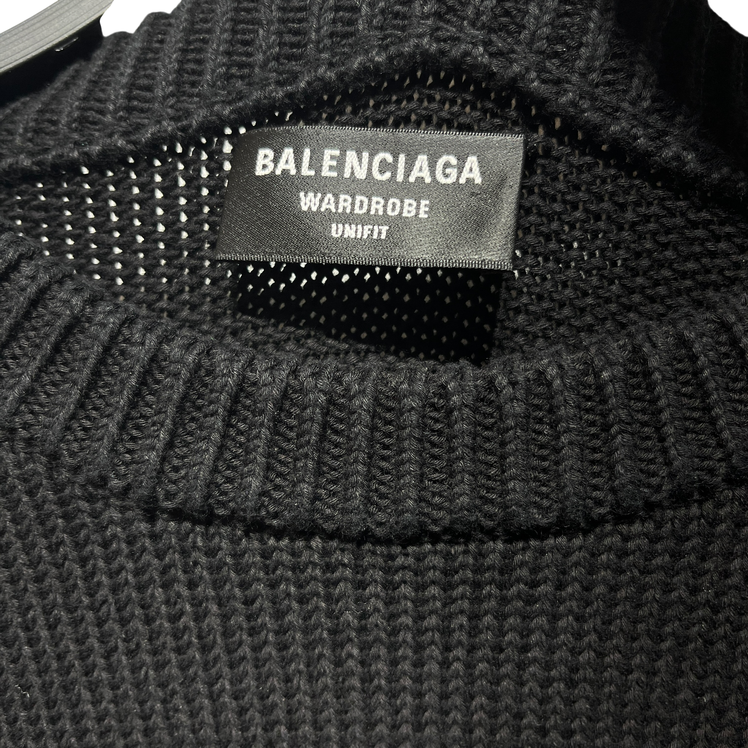 BALENCIAGA/Sweater/M/Cotton/BLK/BEDAZZLE BEBE view 3