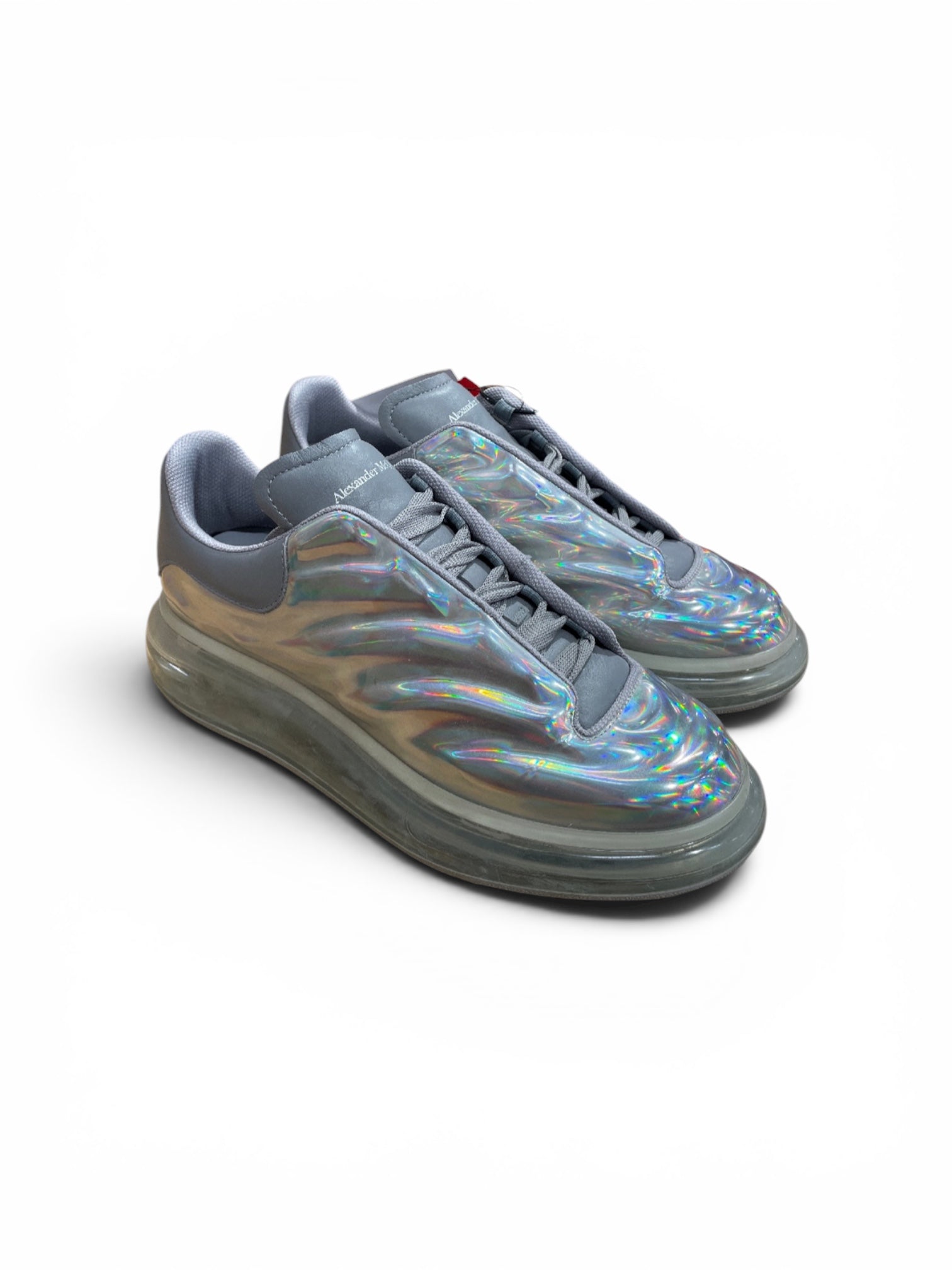 Alexander McQueen/Low-Sneakers/EU 42/Iridescent/SLV/oversized view 1