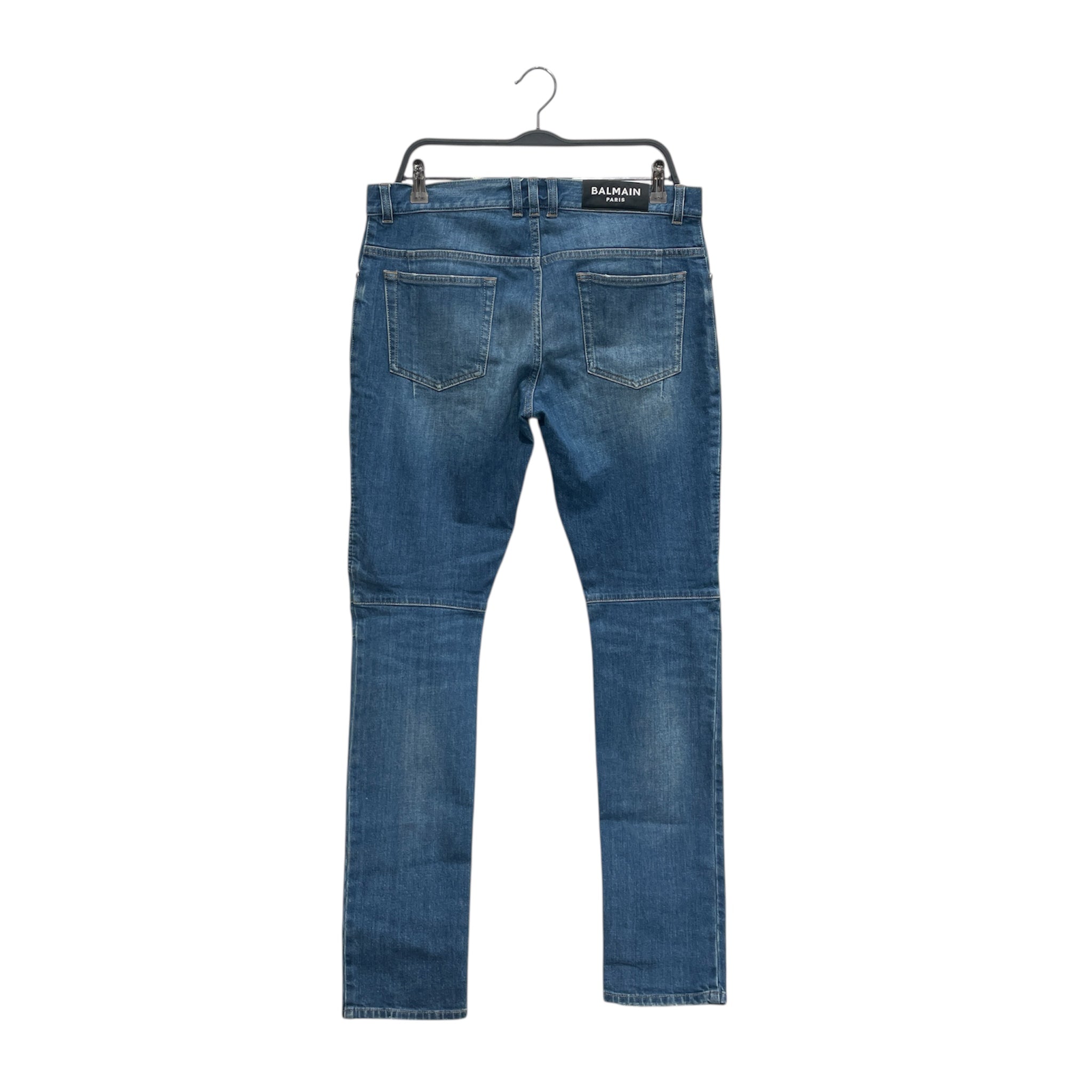 BALMAIN/Skinny Pants/32/Denim/IDG/CLASSIC BIKER view 2