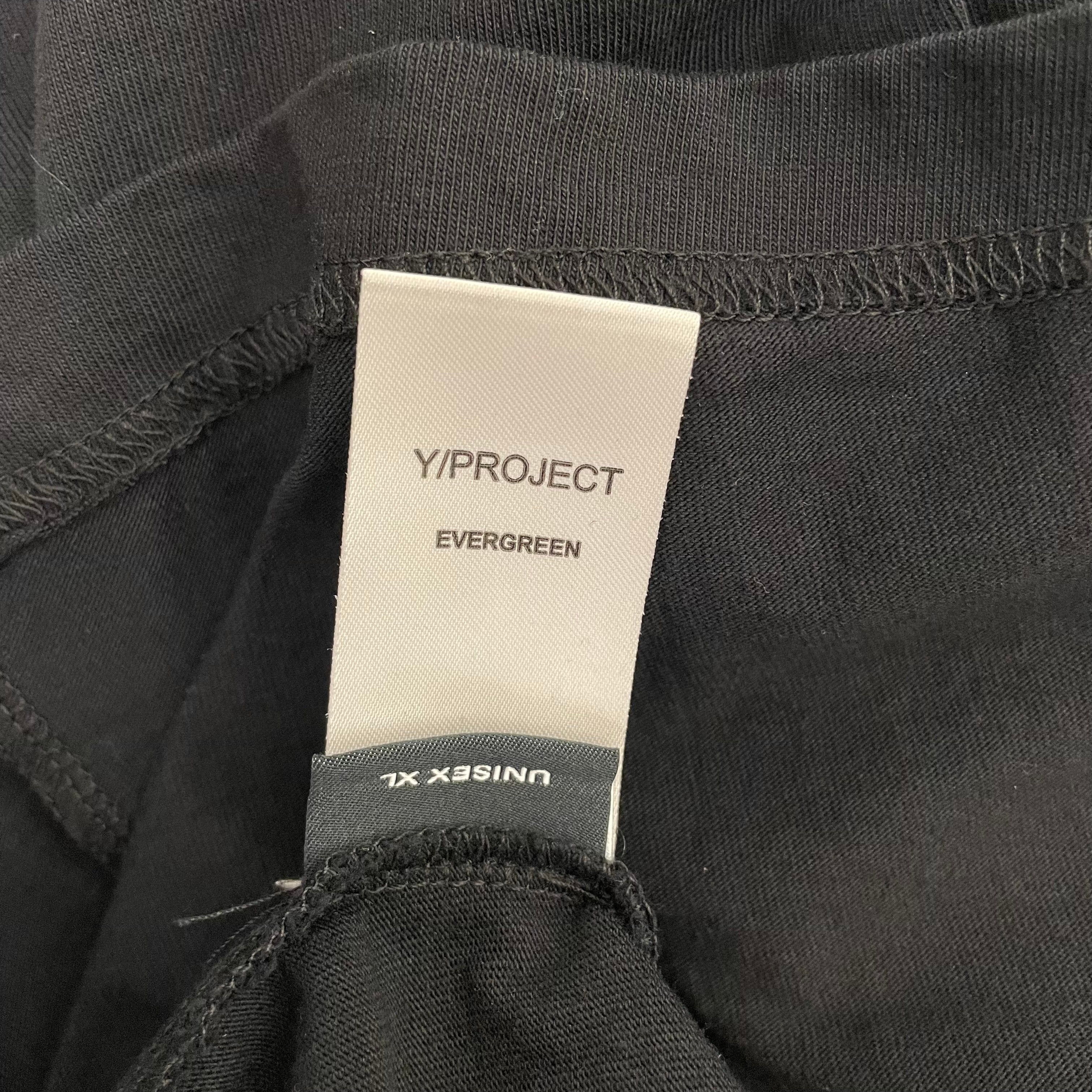 Y/PROJECT/Shirt/L/Cotton/BLK/Triple Collar Neckline view 4