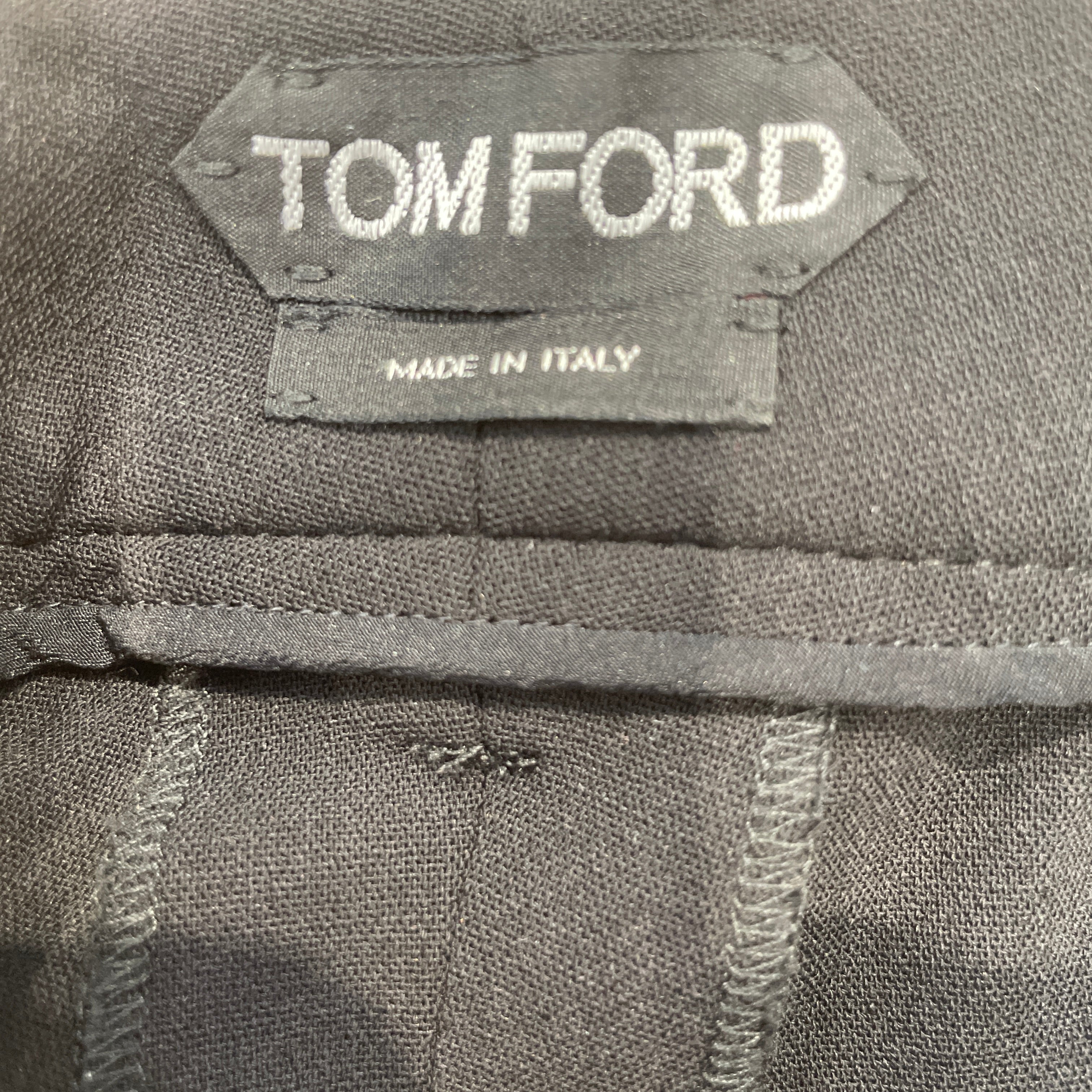 TOM FORD/Slacks/44/Wool/BLK/FRONT WELT POCKETS NO BACK view 3