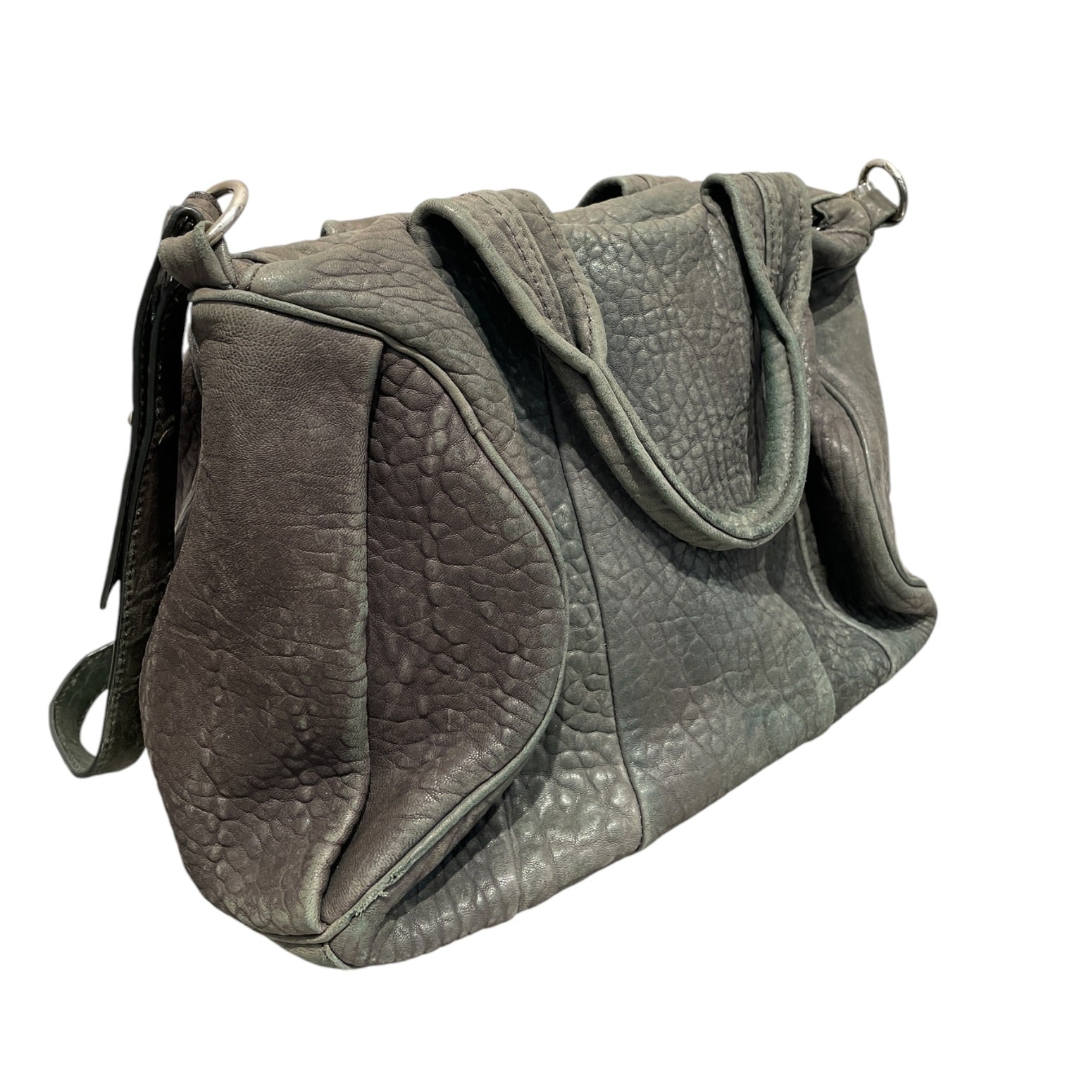 Alexander Wang/Cross Body Bag/Leather/GRY/Grey Leather Rocco Bag view 6